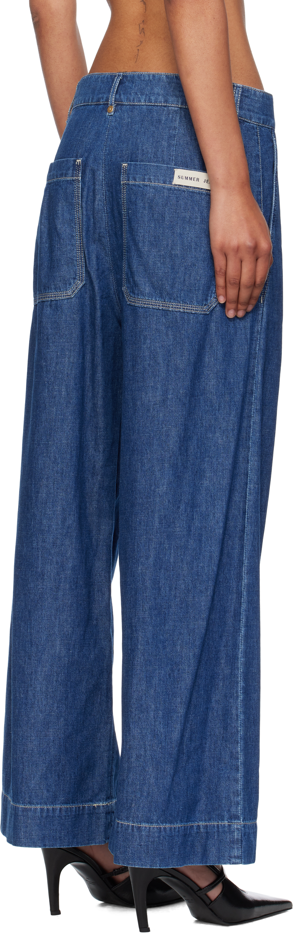 Max Mara Blue Paul Jeans In Blue