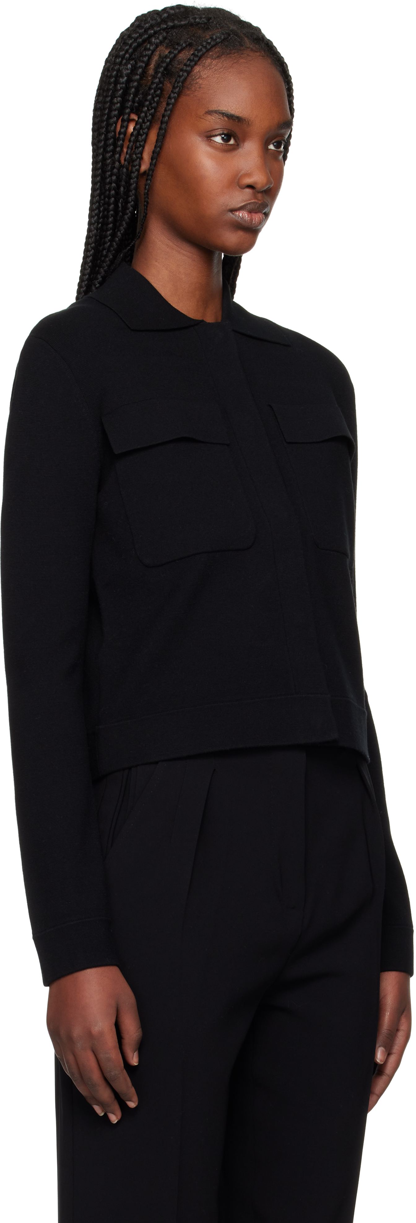 Max Mara Black Mito Cardigan In 002 Black