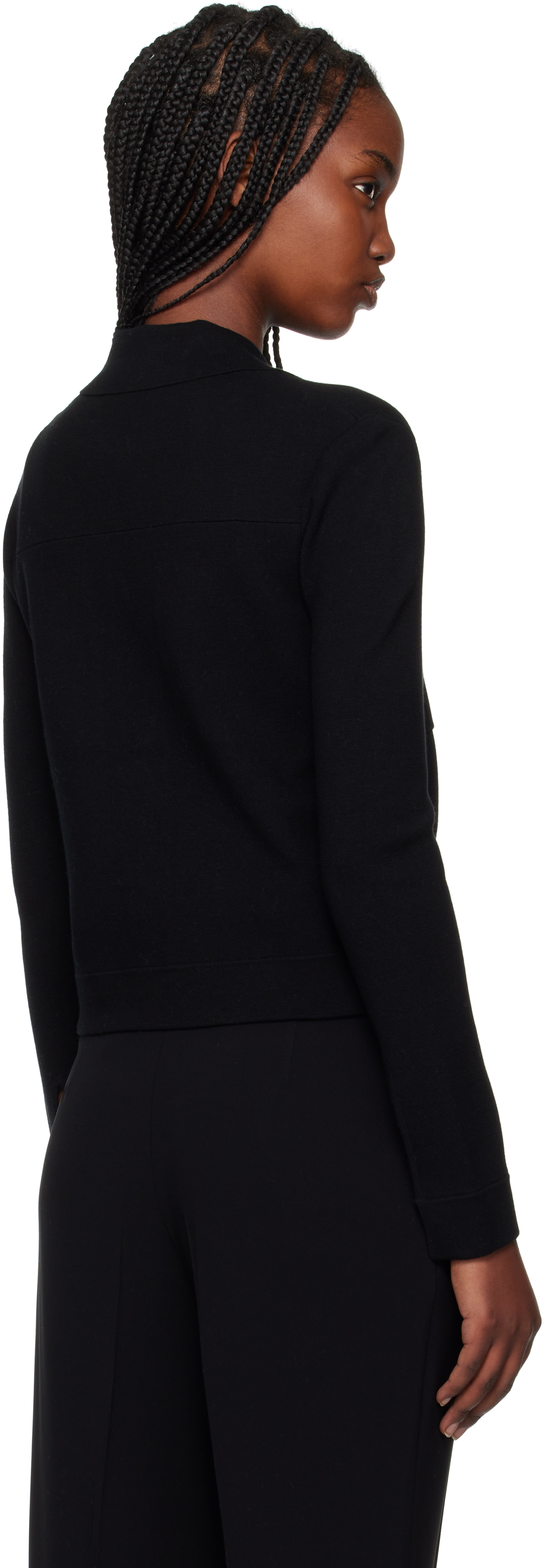 Max Mara Black Mito Cardigan In 002 Black