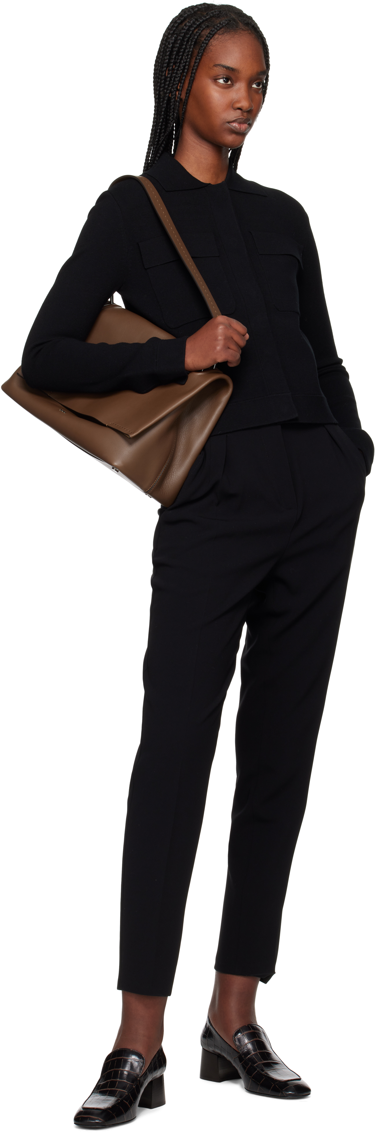 Max Mara Black Mito Cardigan In 002 Black