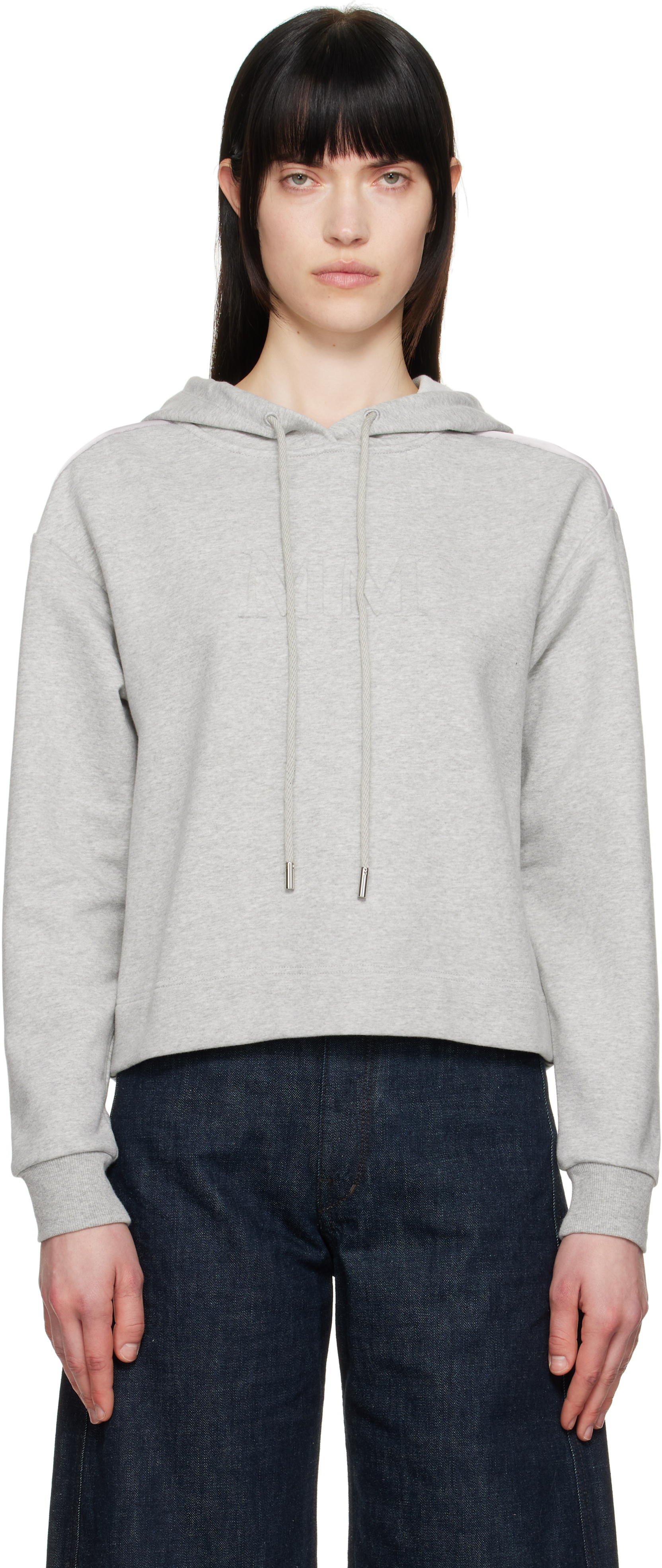 Gray Angora Hoodie