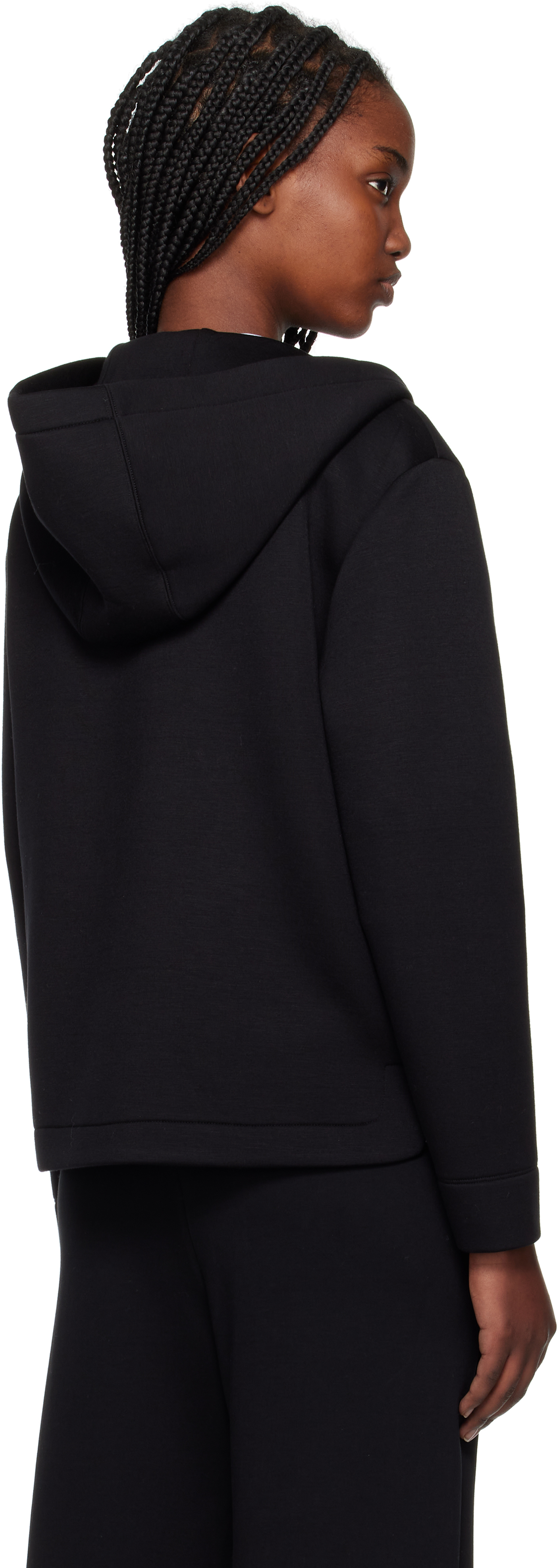 Max Mara "timeless Acorn" Bomber Jacket In 005 Black