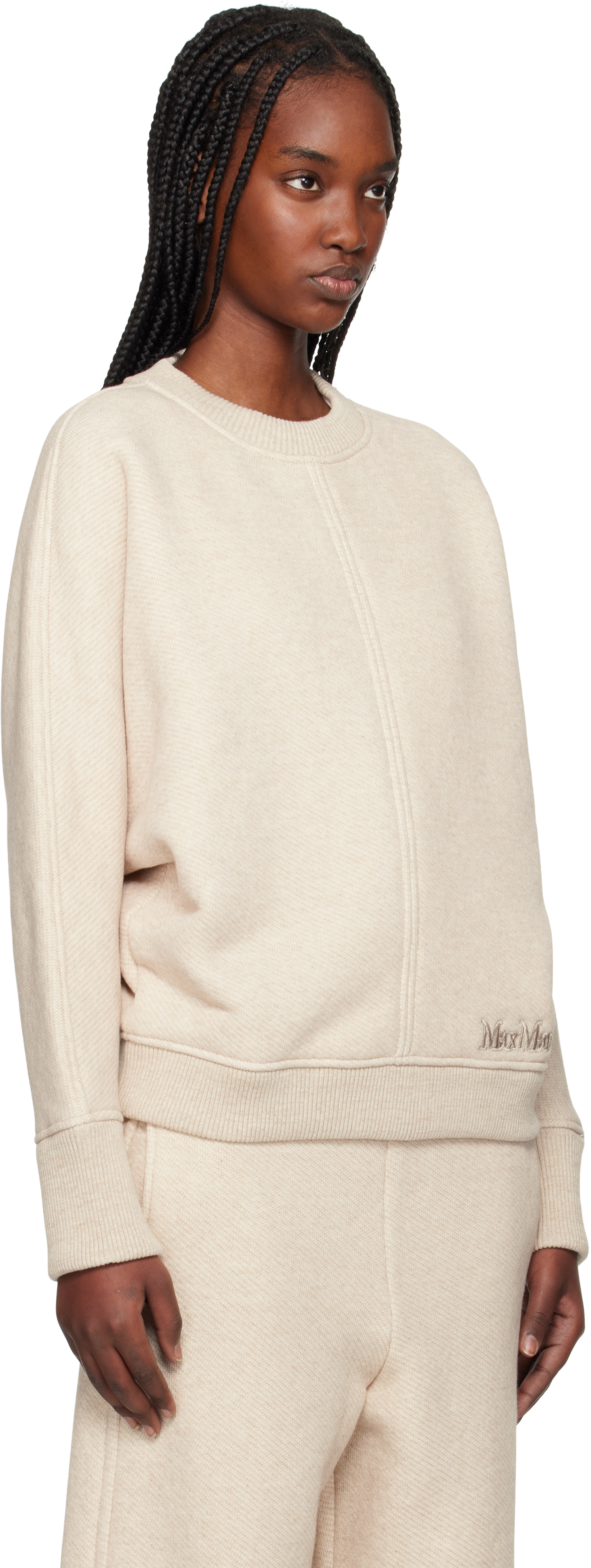 Max Mara Women Ivory Cotton Blend Cral Cardigan In 002 Albino