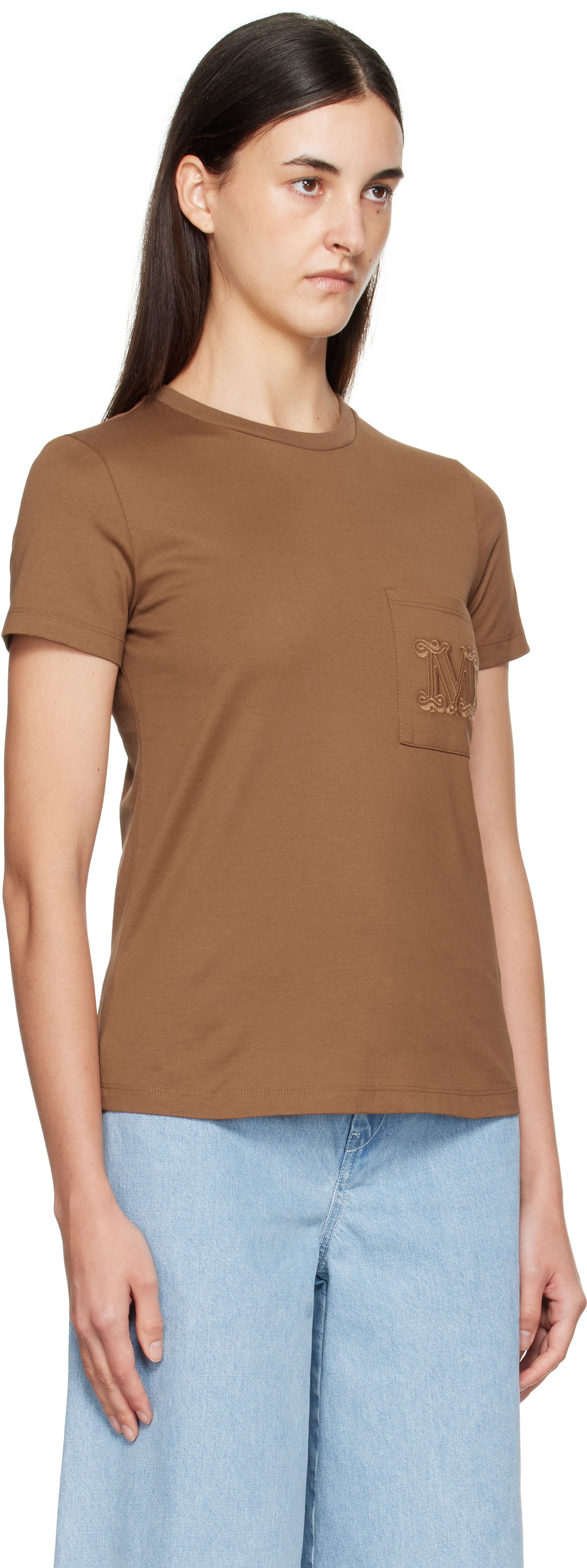 Max Mara Brown Papaia T-shirt In Brown