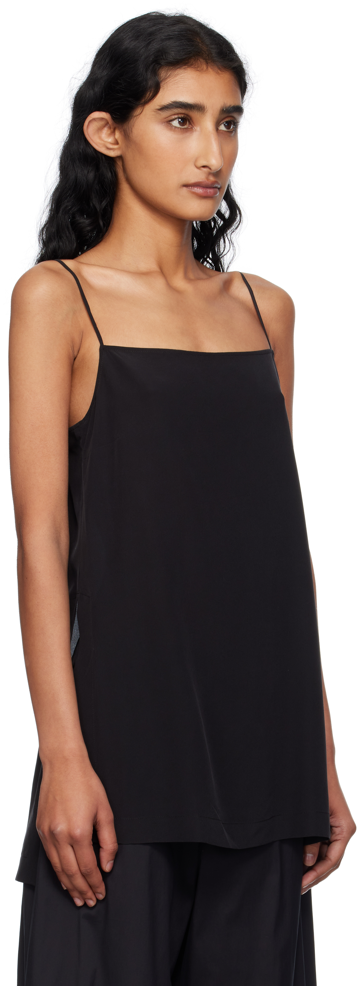 Max Mara Black Calipso Tank Top In Black