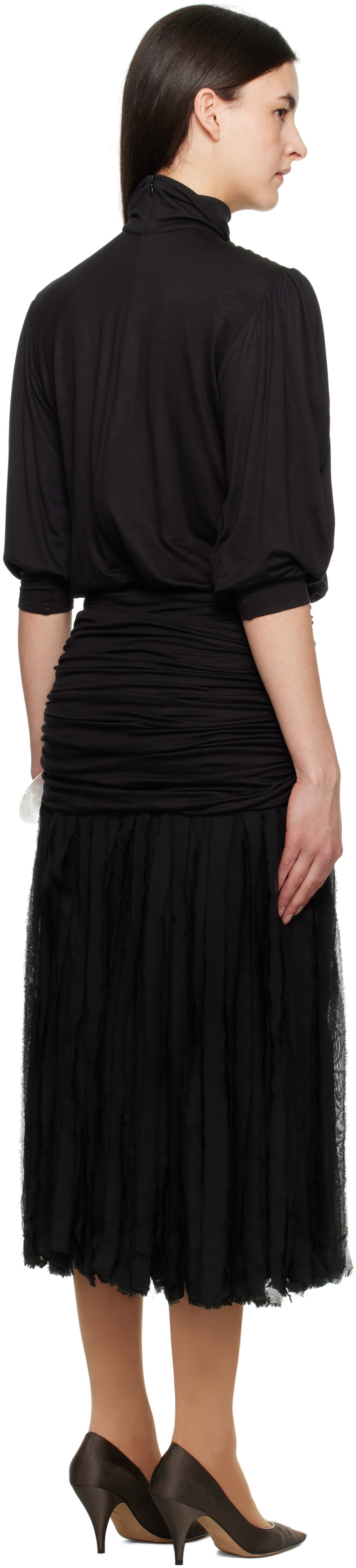 Nicklas Skovgaard Black Terra Midi Dress
