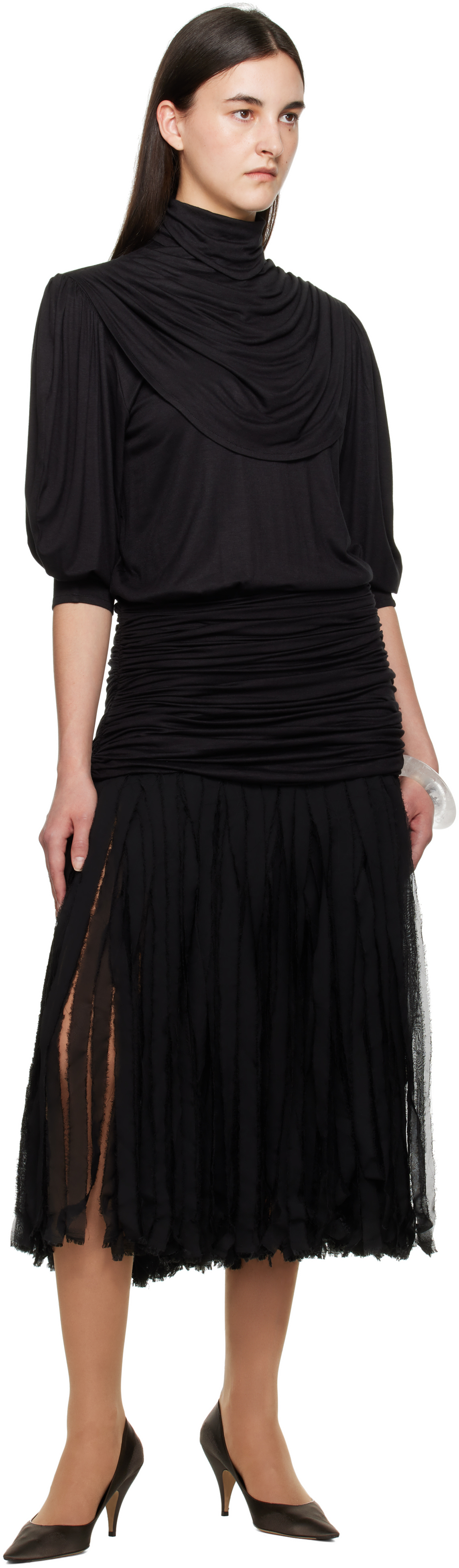 Nicklas Skovgaard Black Terra Midi Dress