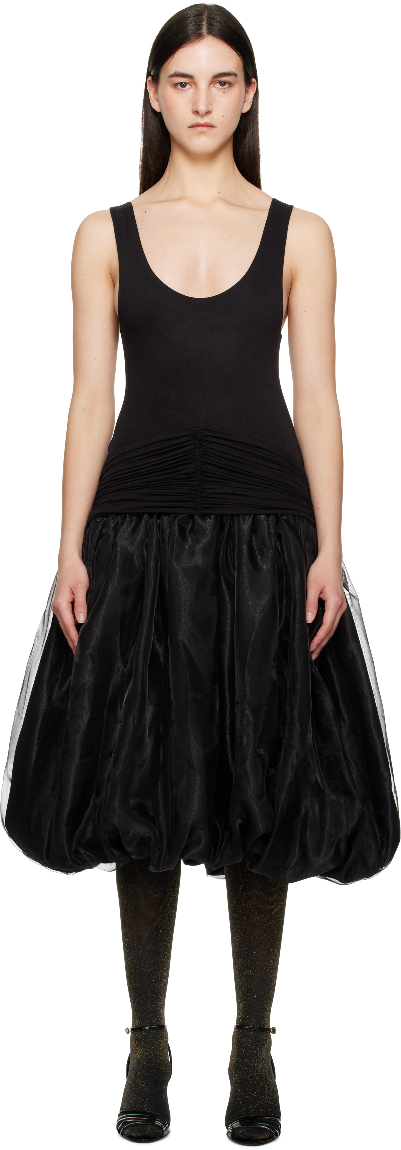 Black Paige Midi Dress