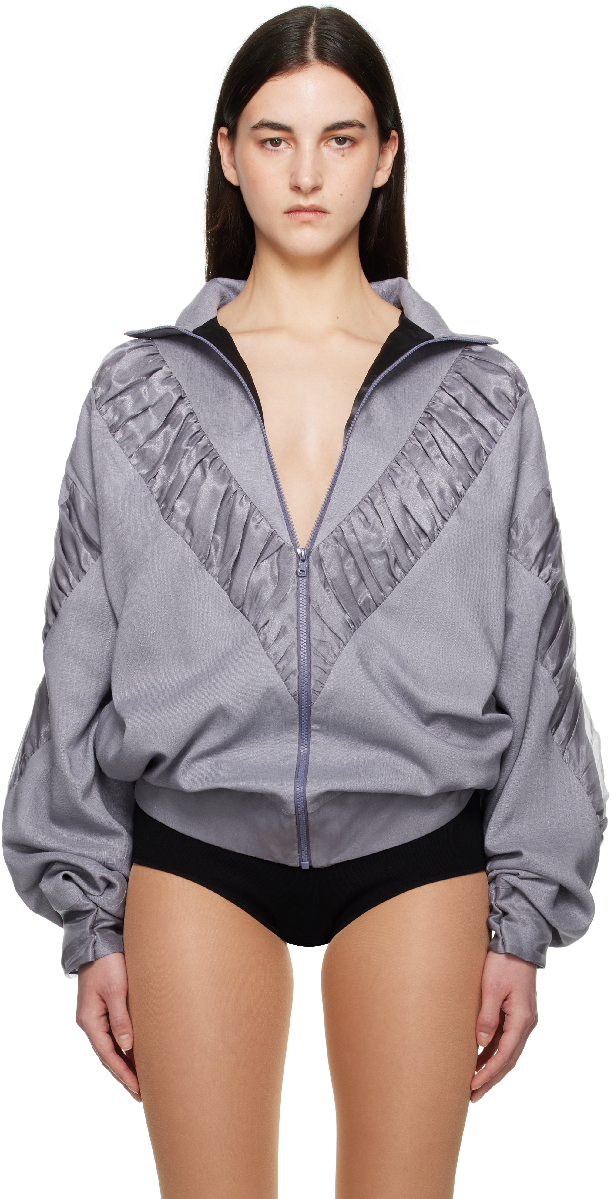 Gray Daniella Track Jacket