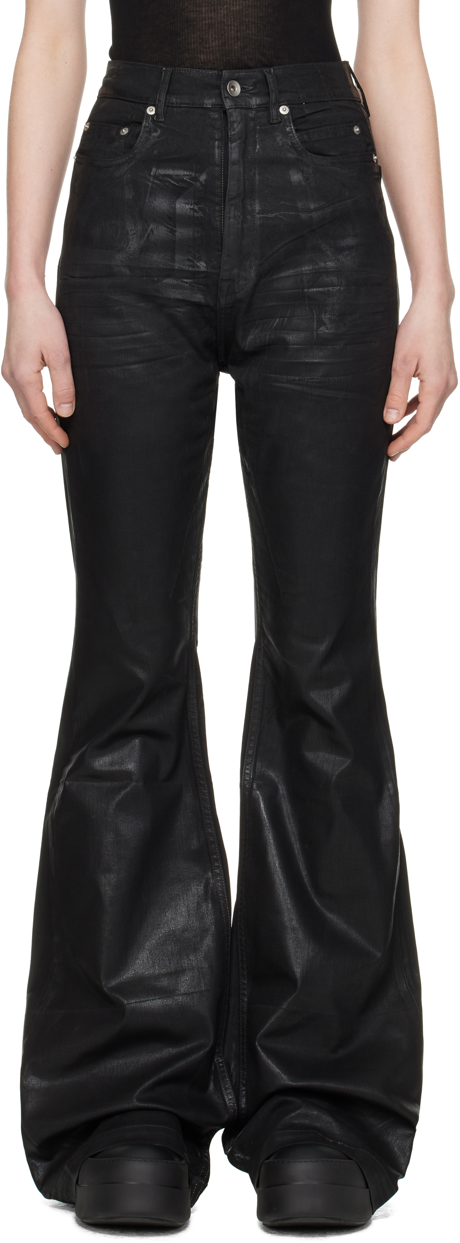 ファッションアイテム人気ランキング Rick Owens Drkshdw Bolan Bootcut In Black | ModeSens パンツ