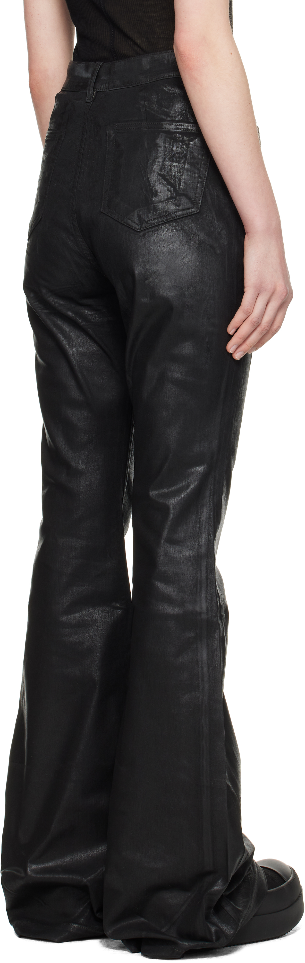 Rick Owens Drkshdw Bolan Bootcut Denim Jeans In 09 Black