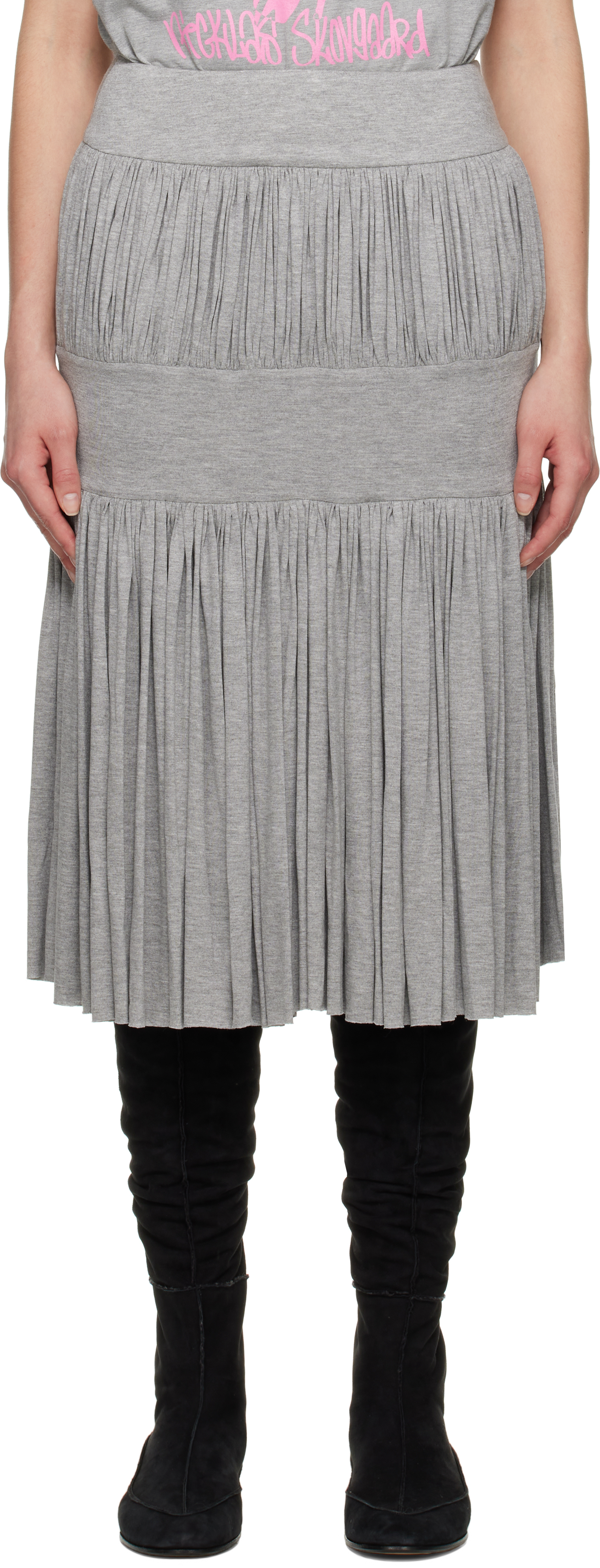 Gray Anni Midi Skirt