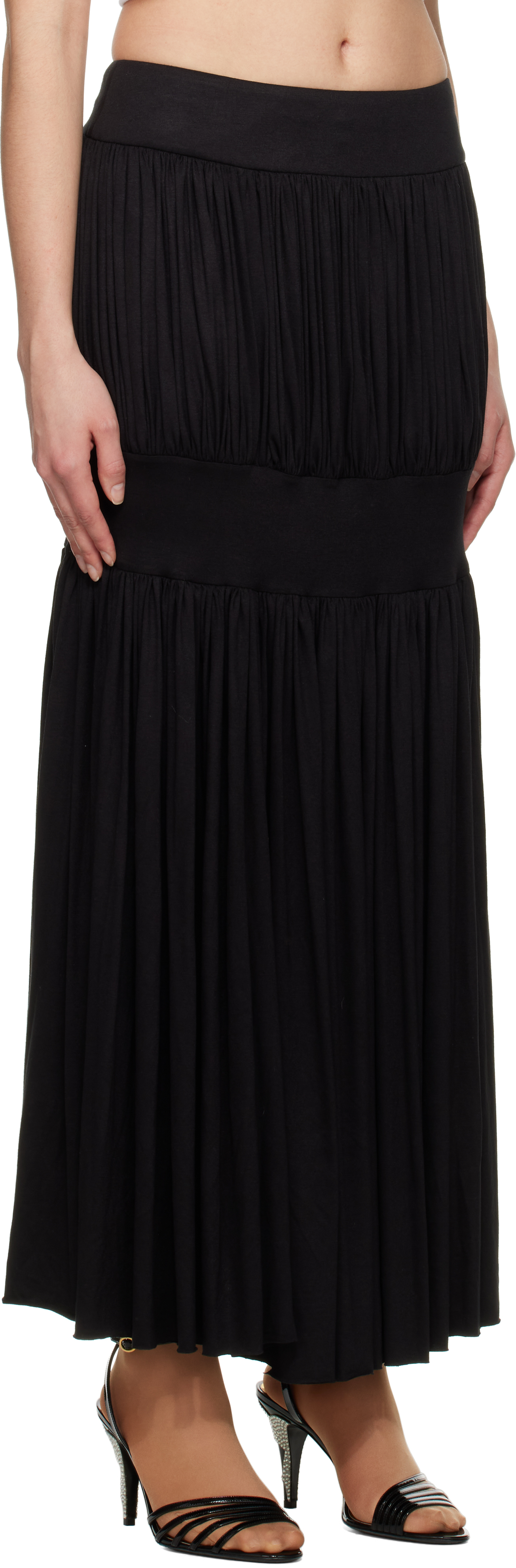 Nicklas Skovgaard Black Metha Maxi Skirt In Black