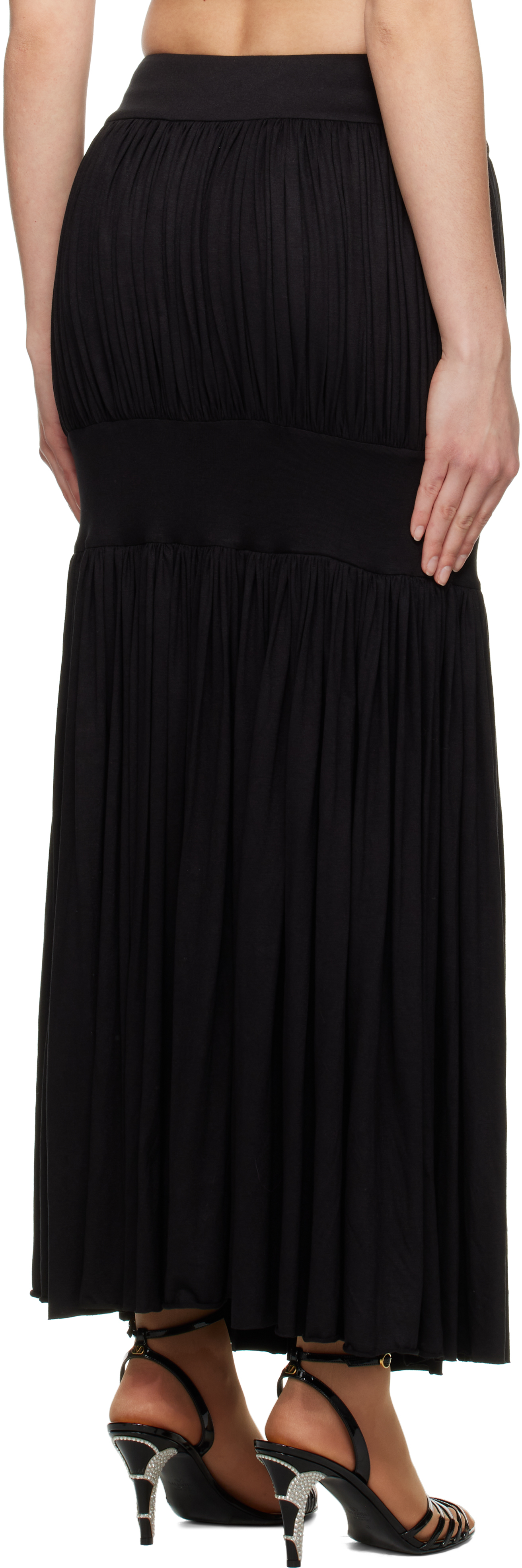 Nicklas Skovgaard Black Metha Maxi Skirt In Black