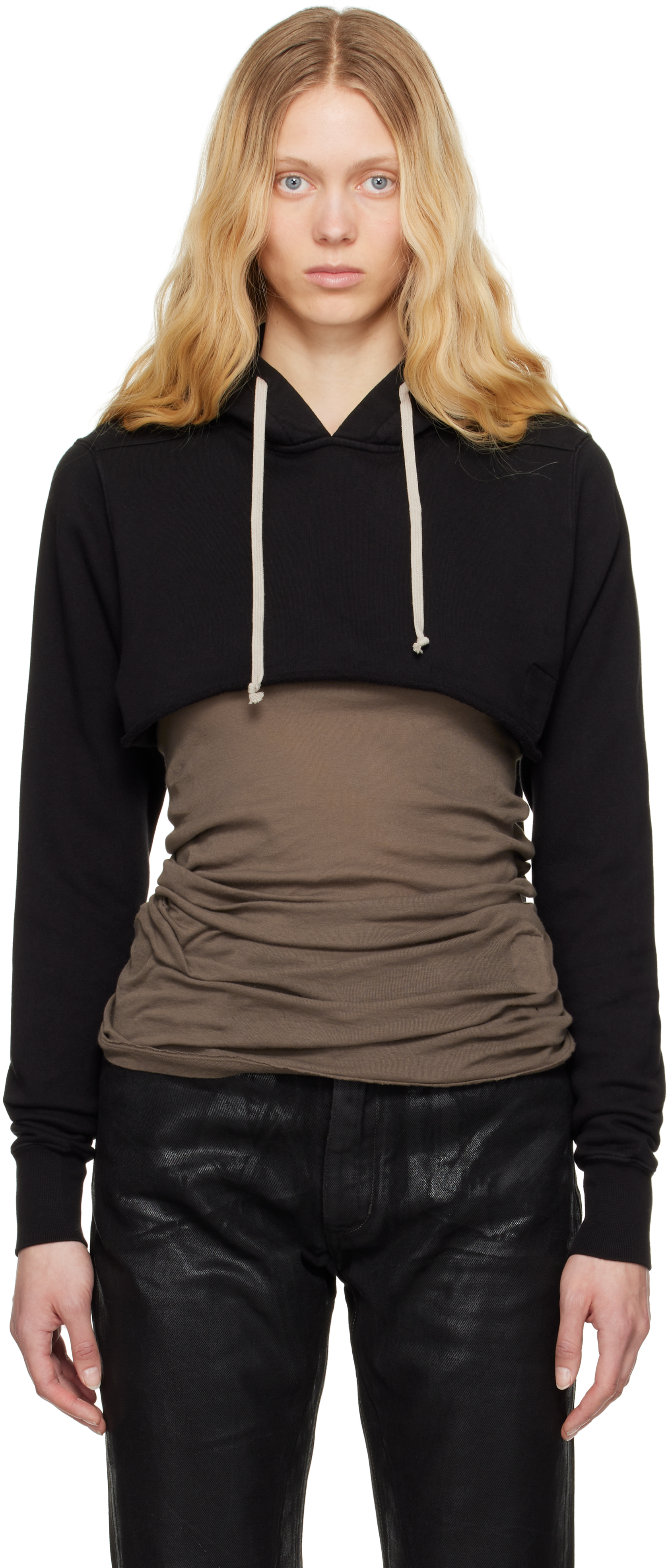 【Rick Owens】Hollywood クロップド フーディ 残りわずか】RICK OWENS Hollywoodクロップドフーディー