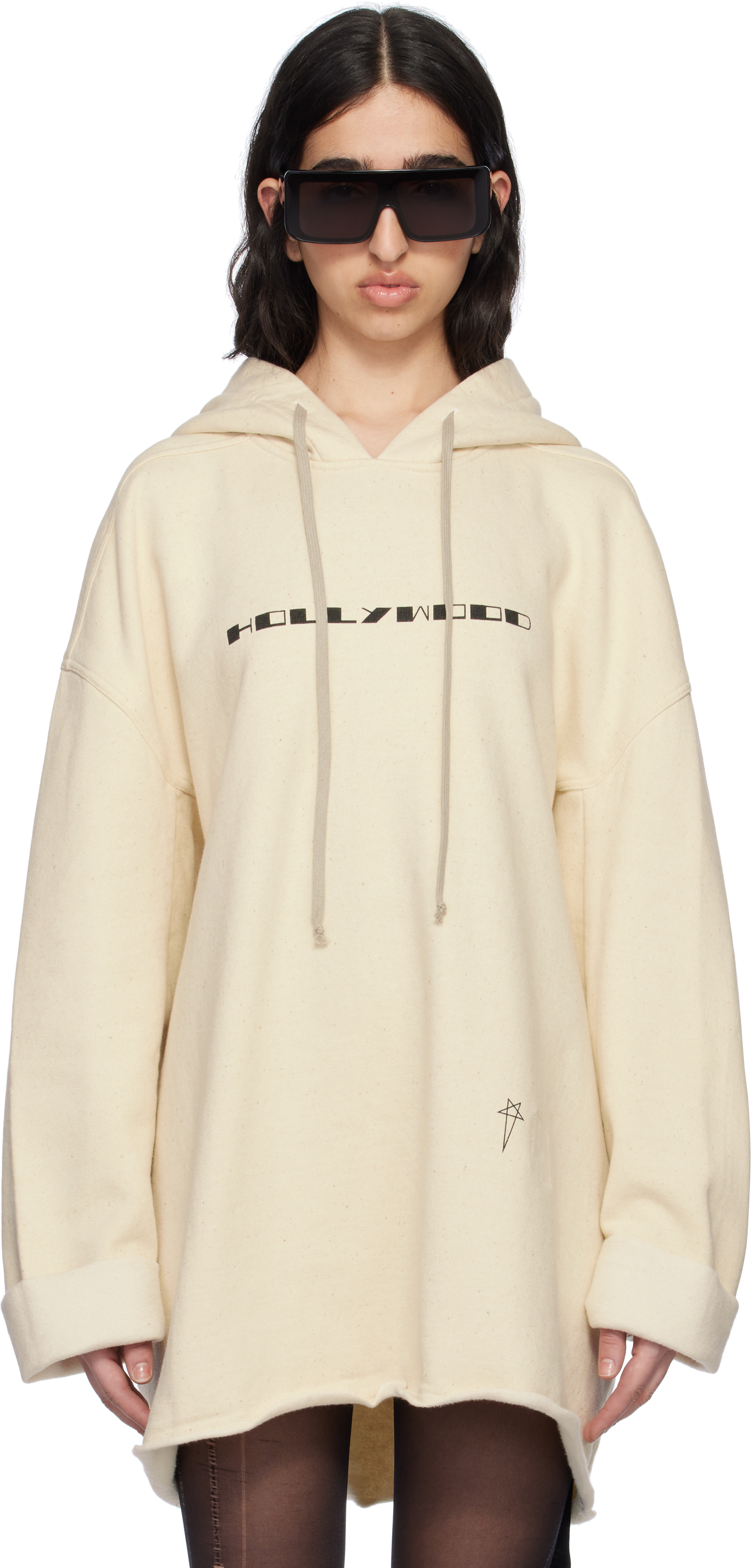 Peter Hooded Cropped Jacket in Black/Natural – SVRN