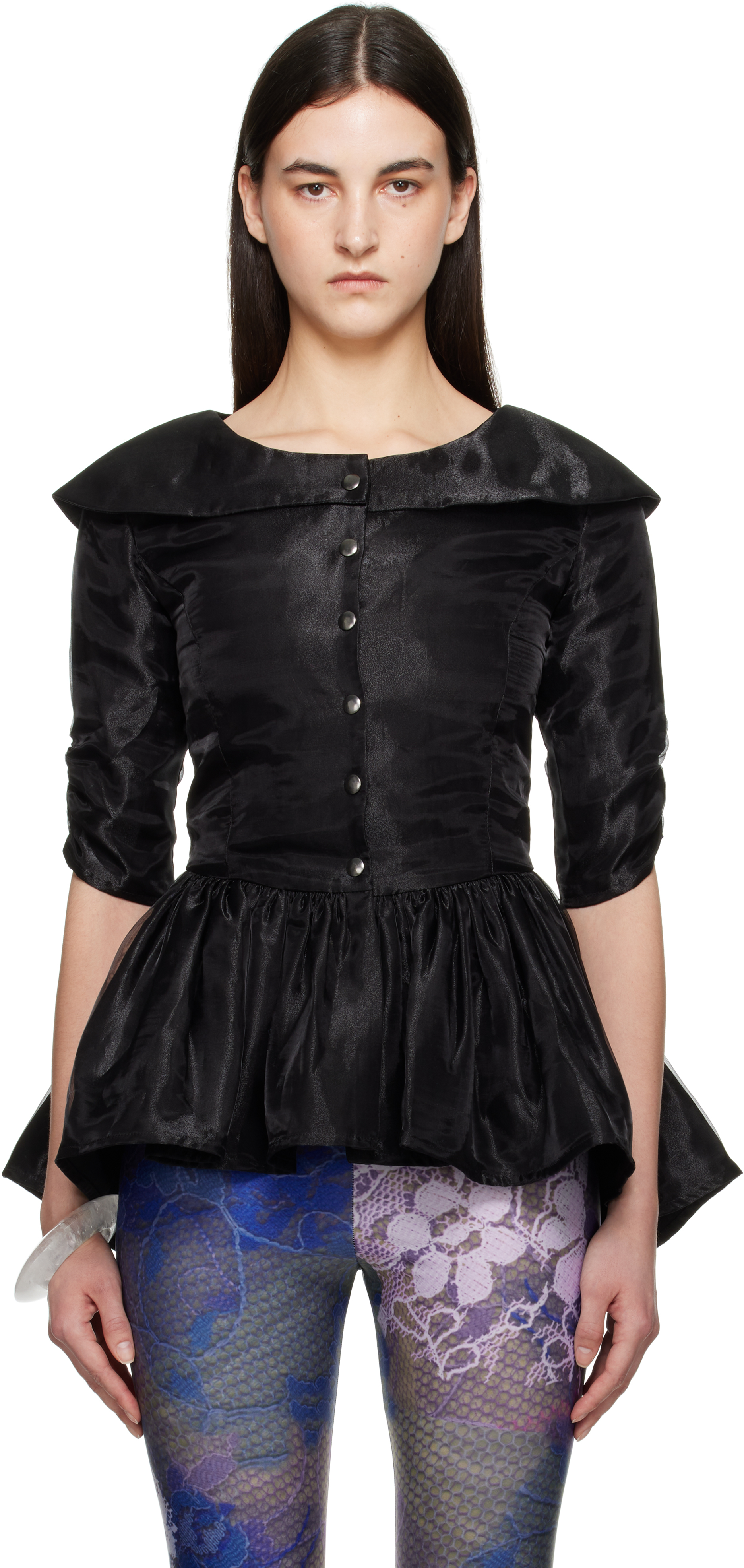 Black Diana Blouse