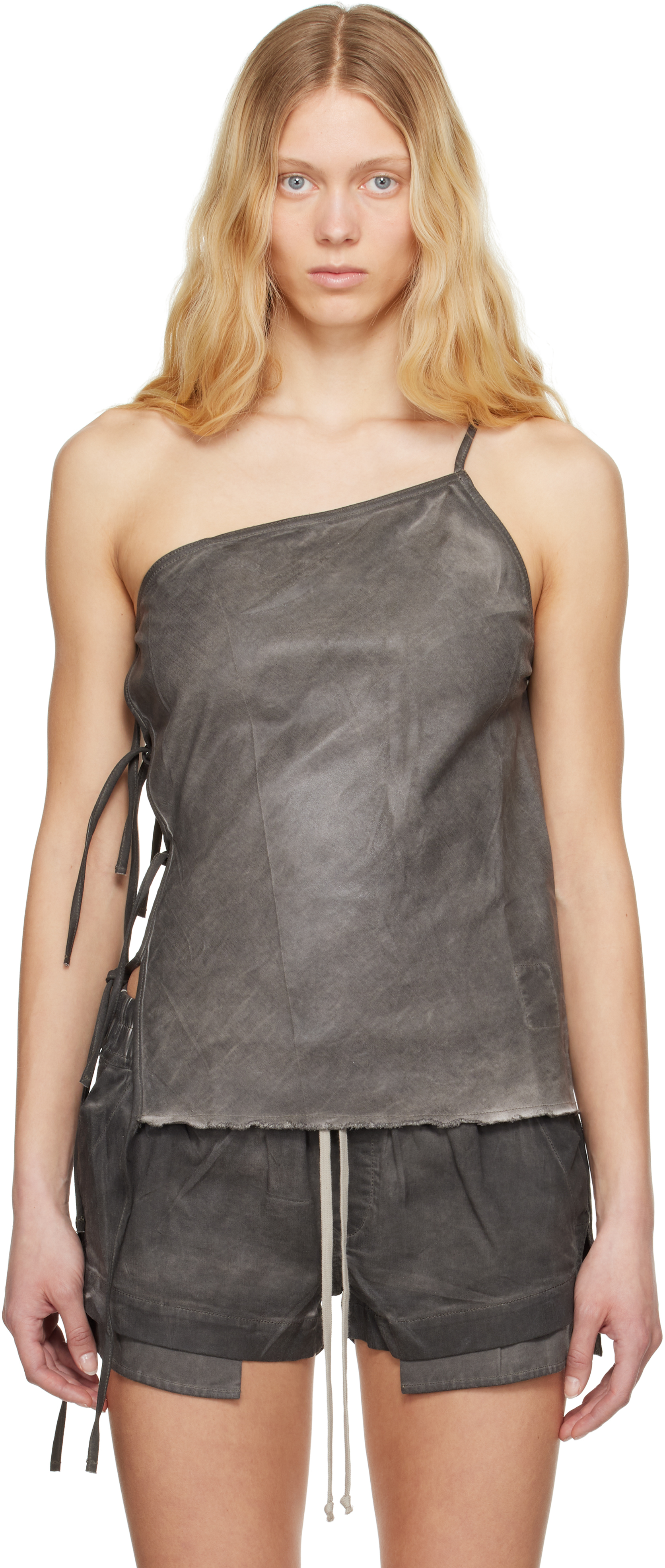 Gray Hollywood Taco Denim Top
