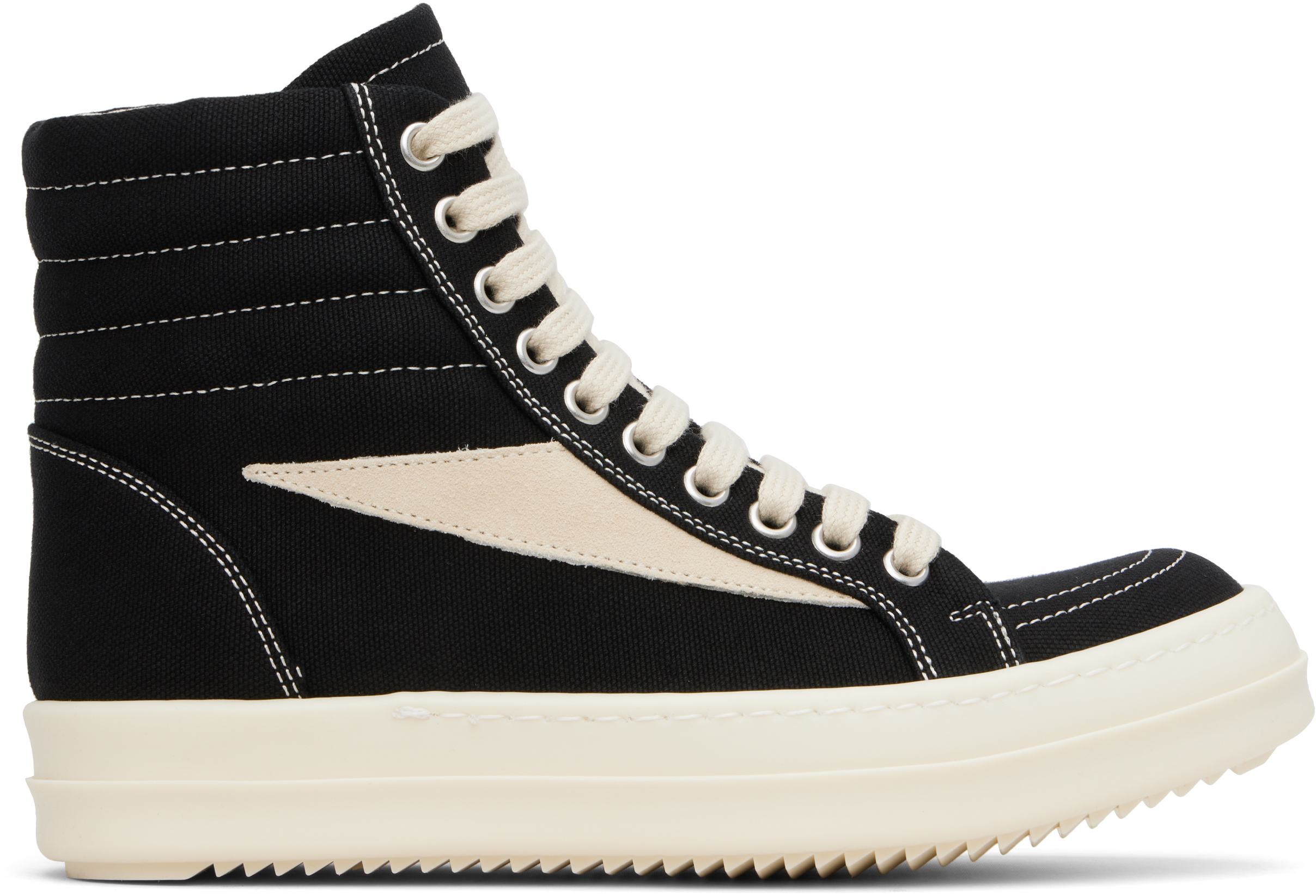 【Rick Owens DRKSHDW】ブラック Hollywood Vintage High Sneaks Black Hollywood Vintage High Sneakers by Rick Owens DRKSHDW