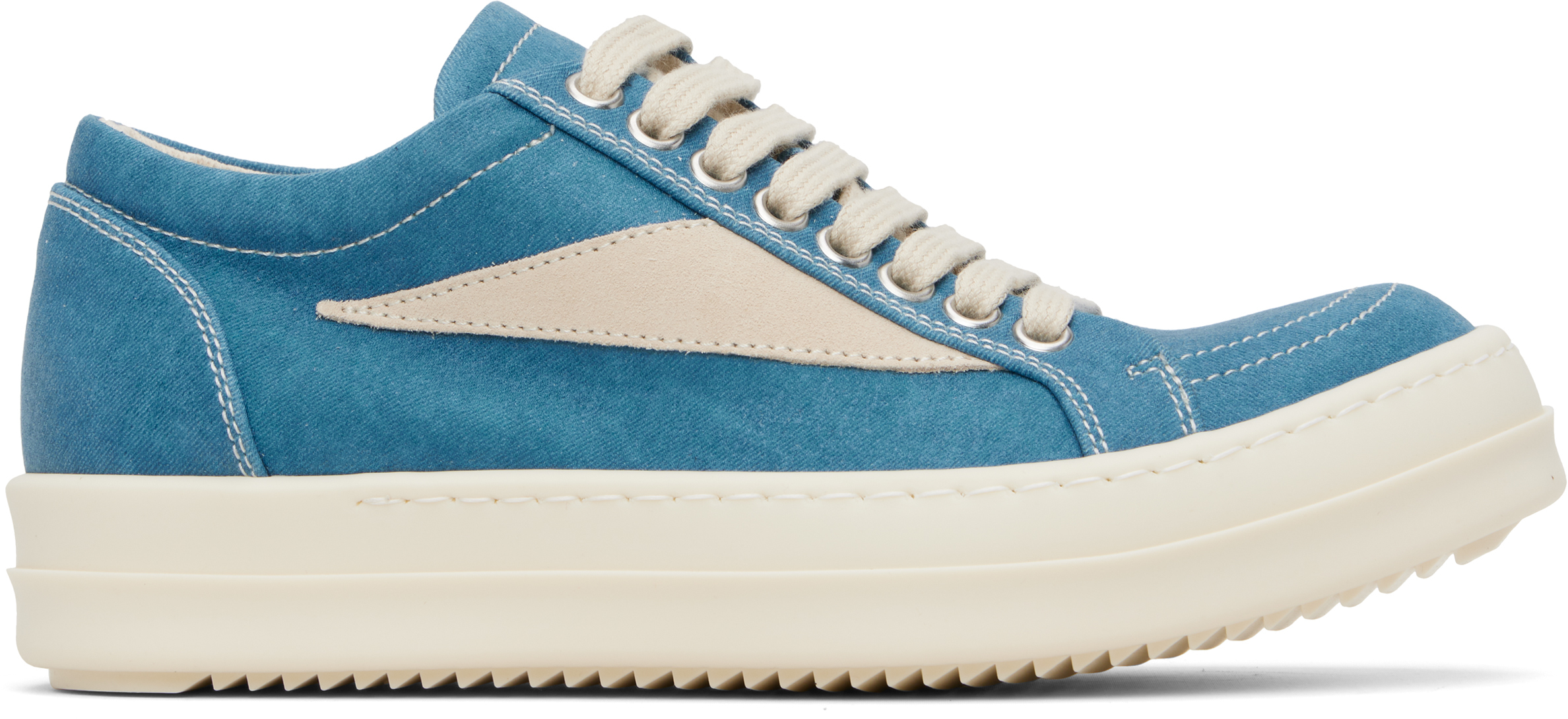 【正規品】Rick Owens ブルー Hollywood Vintage スニーカー Blue Hollywood Vintage Sneaks Sneakers by Rick Owens DRKSHDW