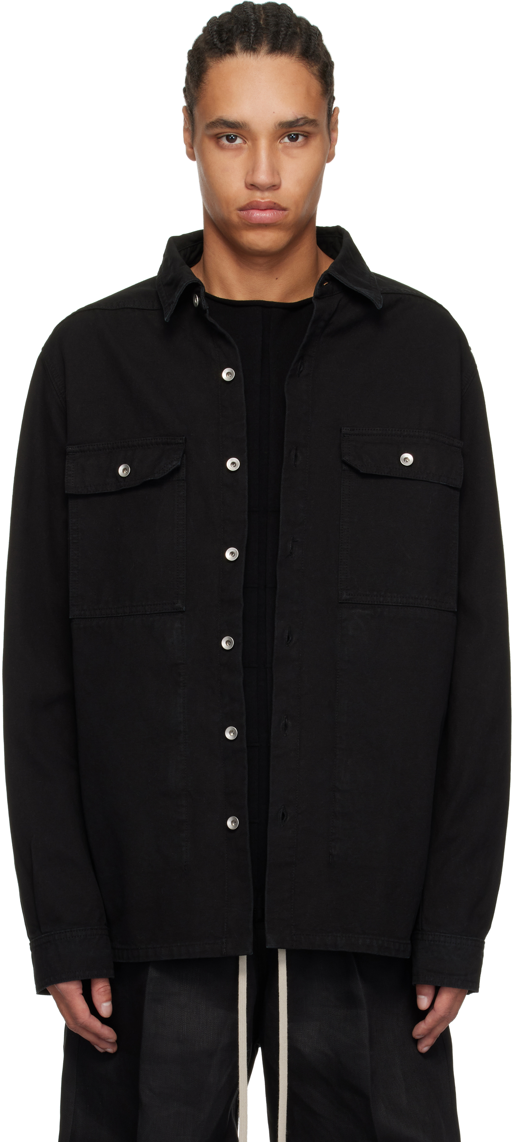 【RICK OWENS DRKSHDW】HOLLYWOOD オーバーサイズ Tシャツ  Rick Owens DRKSHDWのブラック Hollywood オーガニックコットン