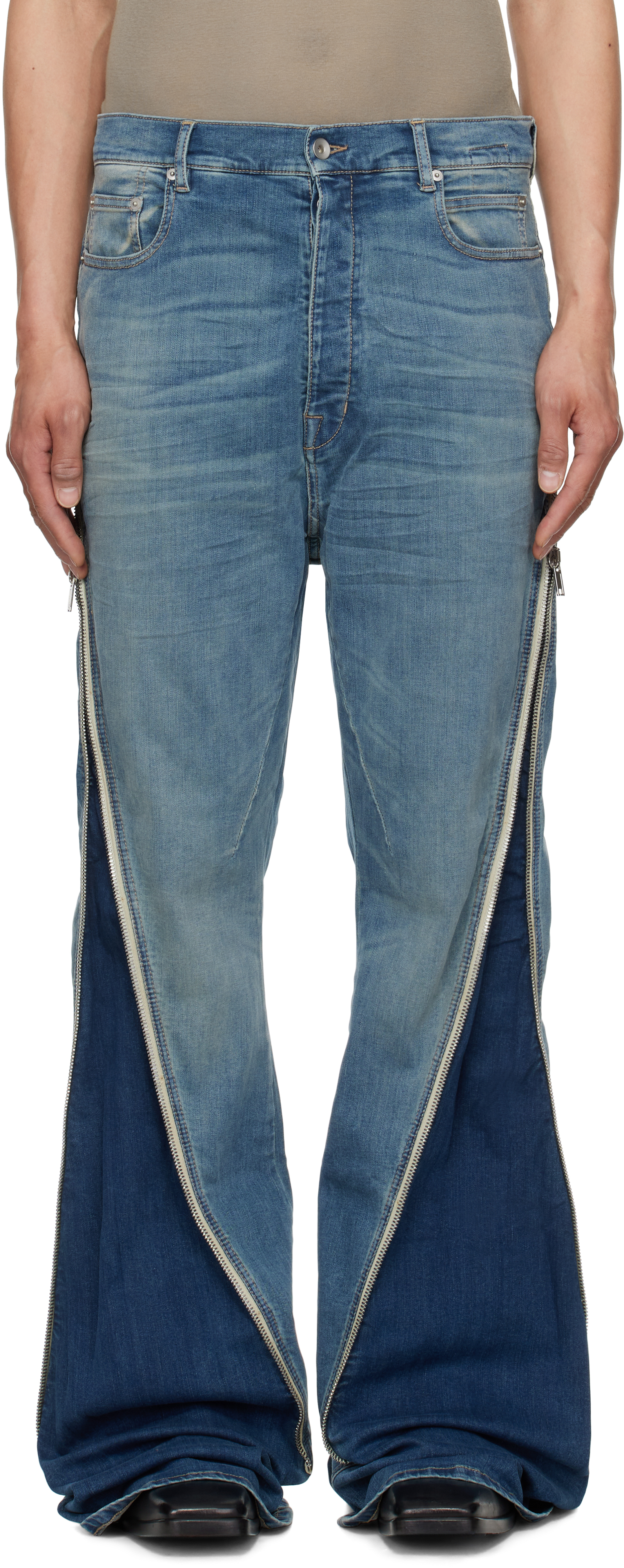 Indigo Hollywood Bolan Banana Jeans by Rick Owens DRKSHDW on