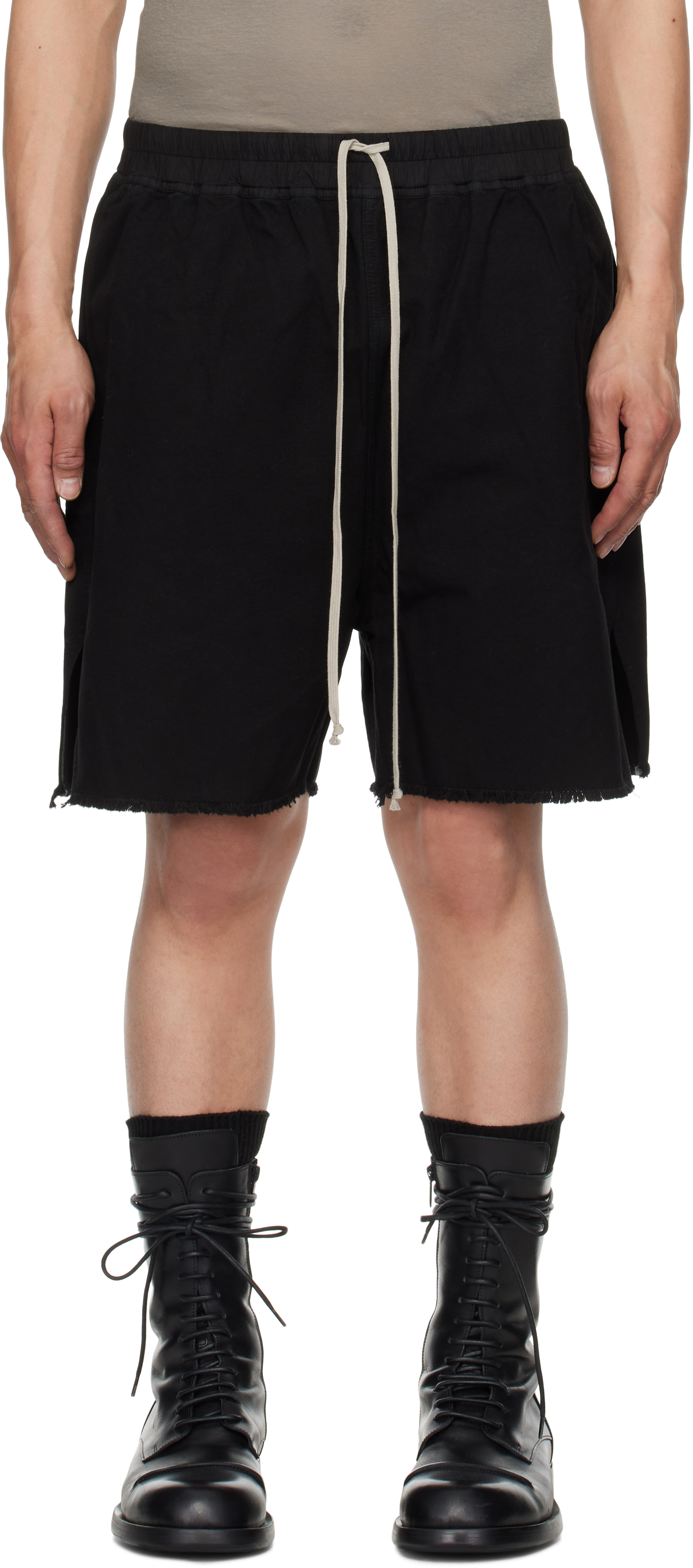 Rick Owens DRKSHDW クロップド カーゴパンツ | ブラック