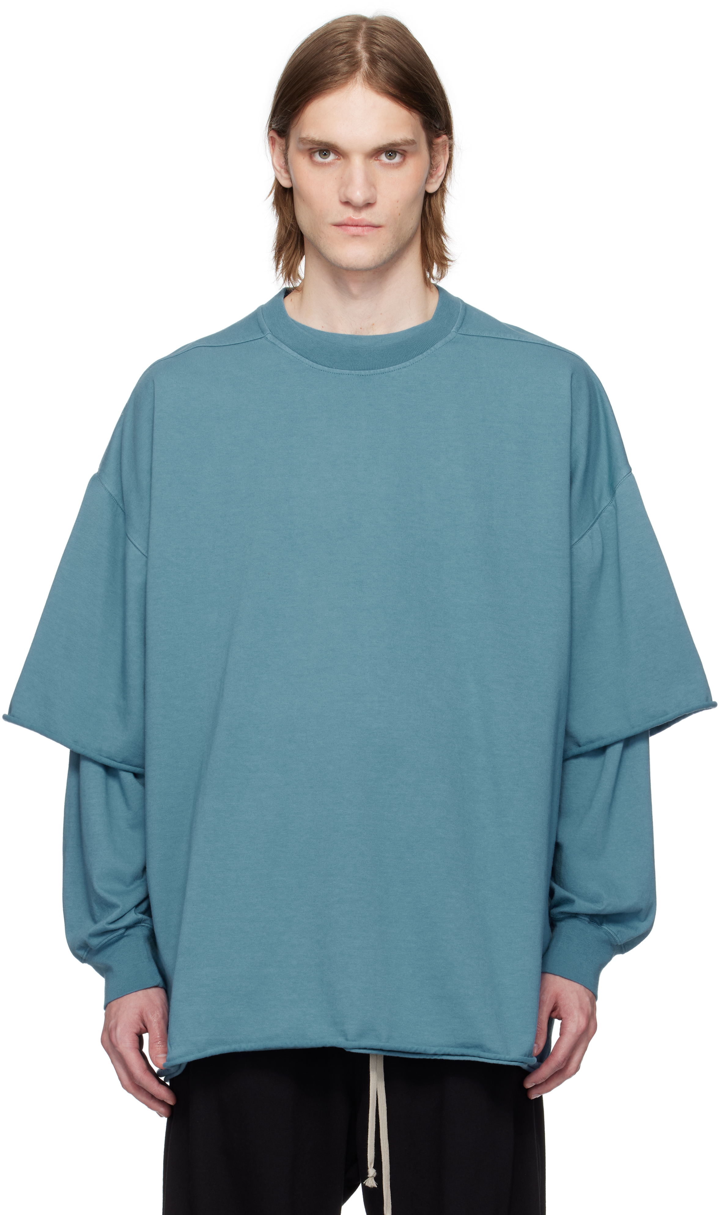Blue Hollywood Tommy Hustler T-shirt by Rick Owens DRKSHDW
