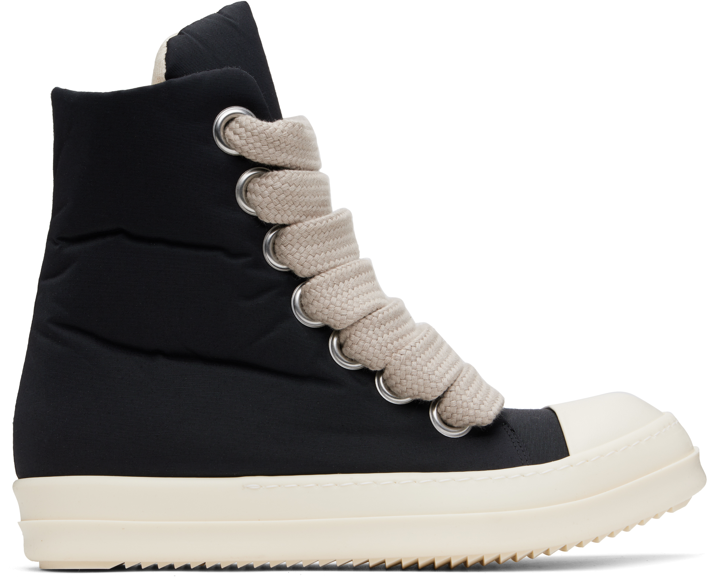 Black Hollywood Jumbo Lace Puffer Sneaks Sneakers