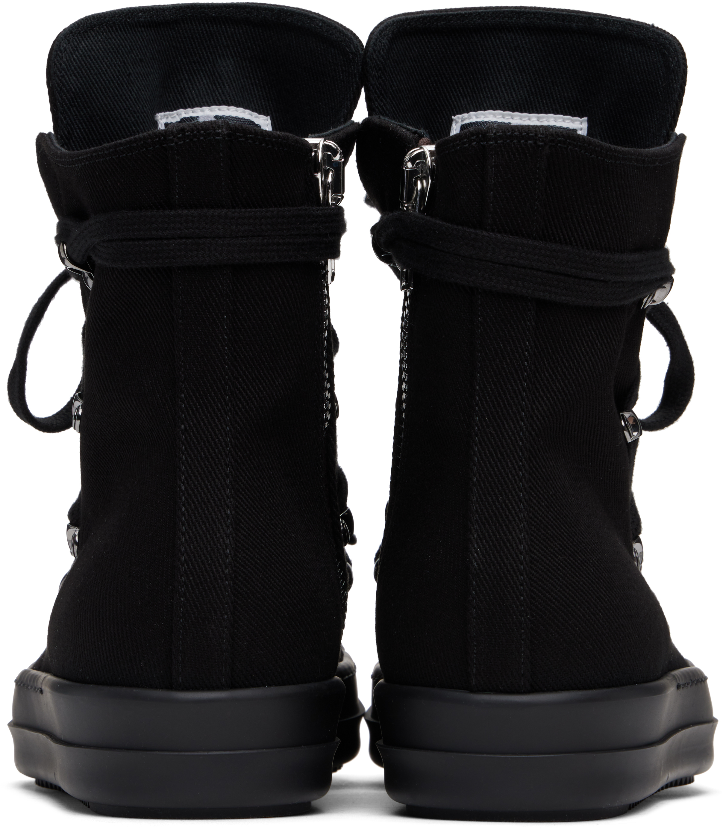 Rick Owens Drkshdw Black Hollywood Hexa Sneaks Sneakers In 09all All Black