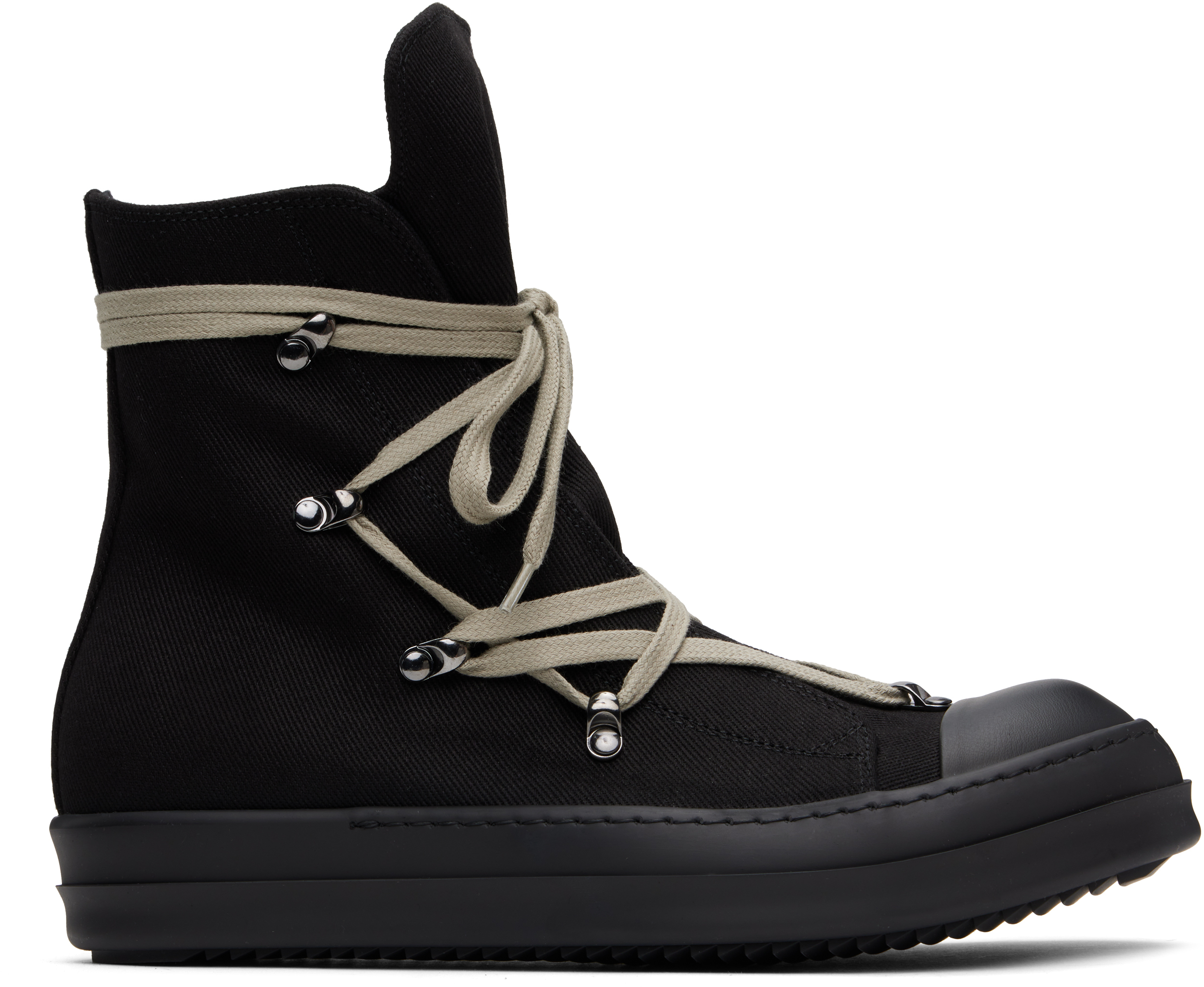 RICK OWENS DRKSHDW BLACK HOLLYWOOD HEXA SNEAKS SNEAKERS