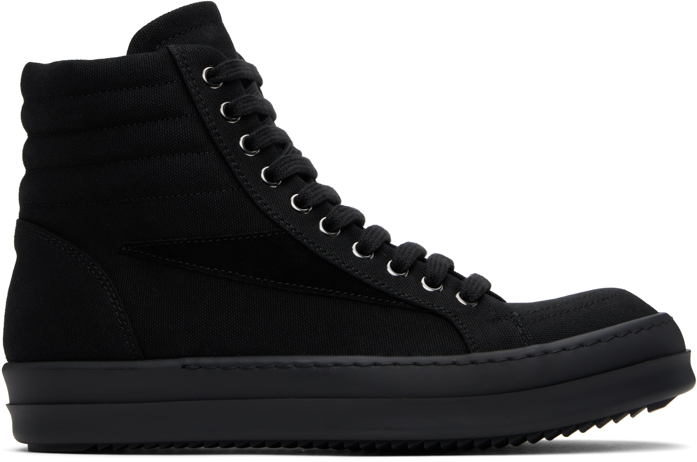 RICK OWENS DRKSHDW Black Abstract High Sneakers – TOPDROP