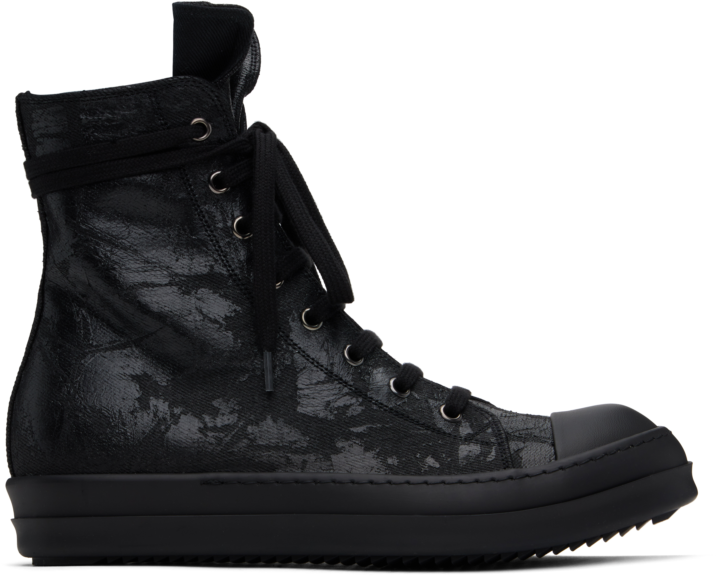 【関税込み】Rick Owens DRKSHDW ブラック Hollywood スニーカー Rick Owens DRKSHDWのブラック Hollywood Megacrust Denim