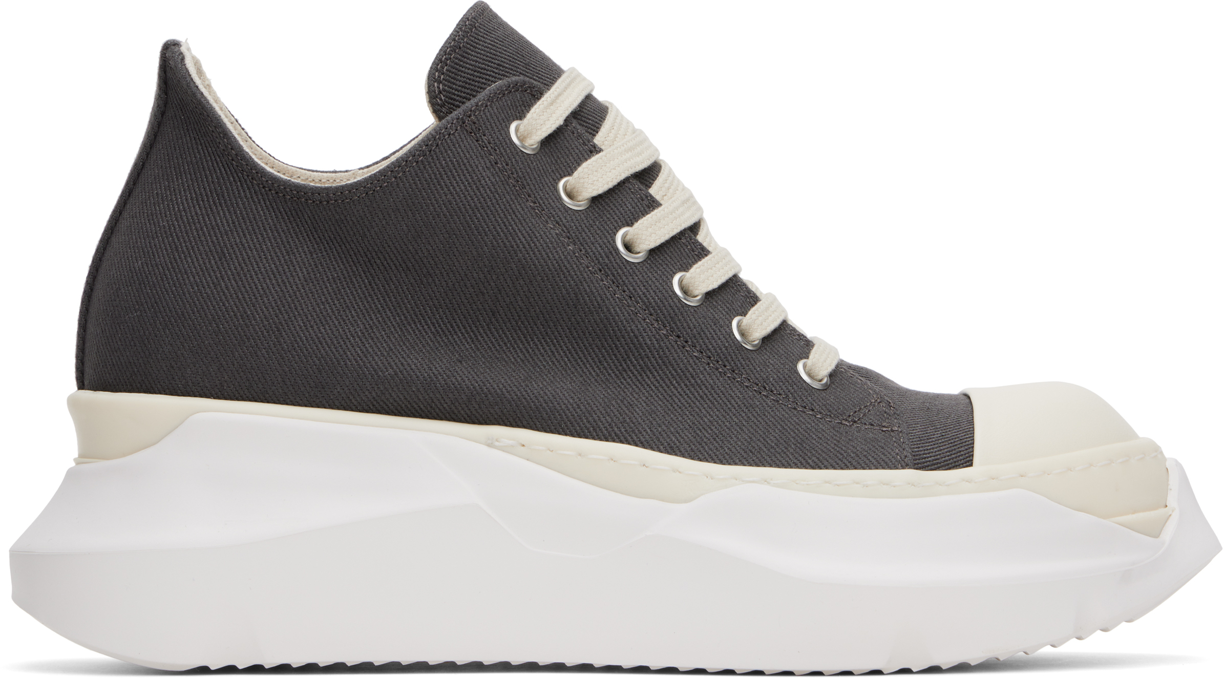 RICK OWENS DRKSHDW GRAY HOLLYWOOD ABSTRACT LOW SNEAKS SNEAKERS