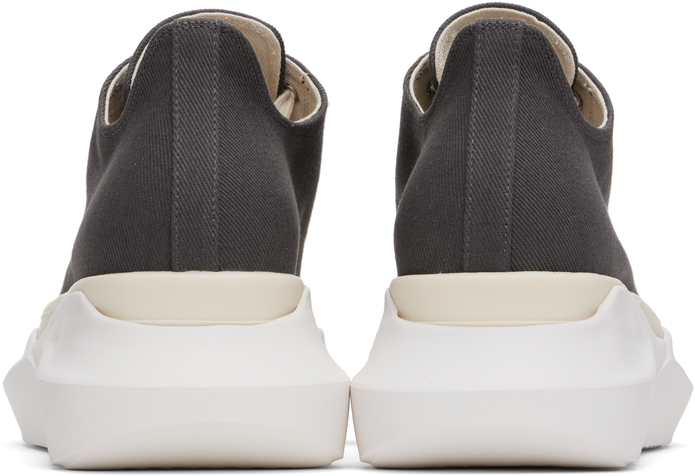 RICK OWENS DRKSHDW GRAY HOLLYWOOD ABSTRACT LOW SNEAKS SNEAKERS