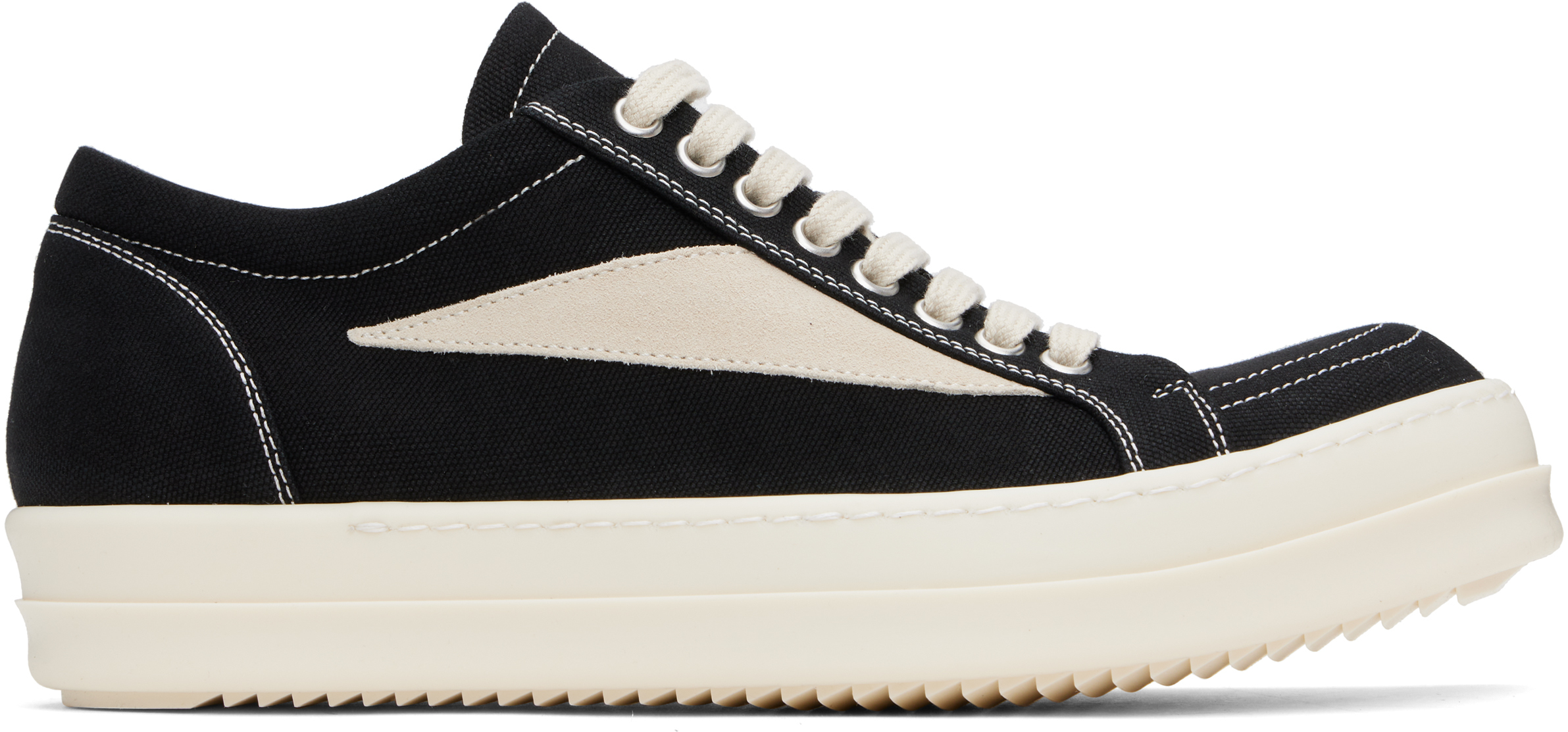 Rick Owens DRKSHDW: ブラック Hollywood Vintage Sneaks