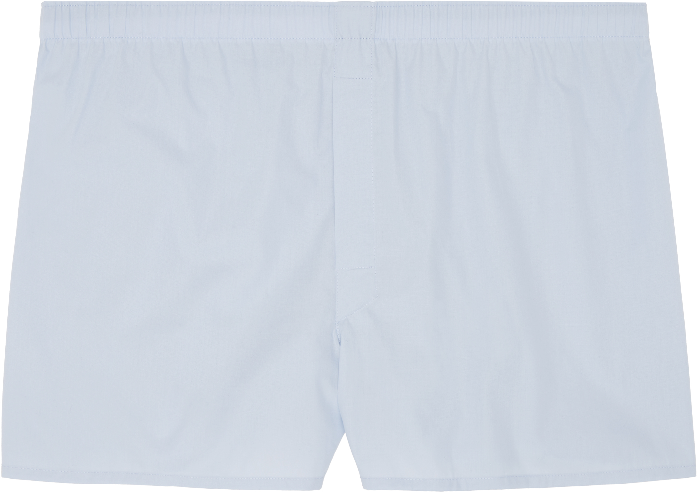 Sunspel Blue Classic Boxers In Plain Blue