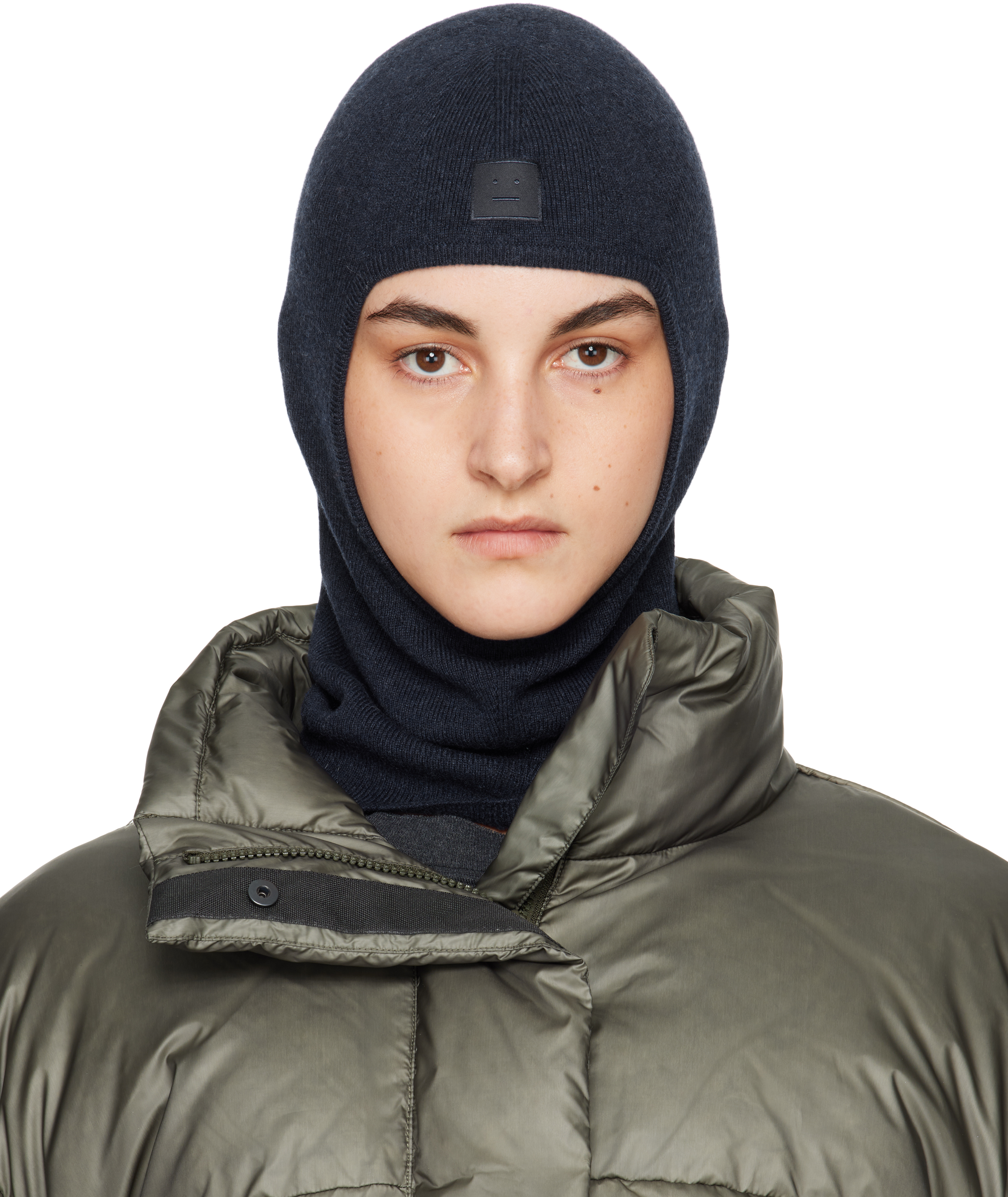 【関税込み】Acne Studios ネイビー Face Logo バラクラバ Acne Studiosのネイビー Face Logo バラクラバがセール中