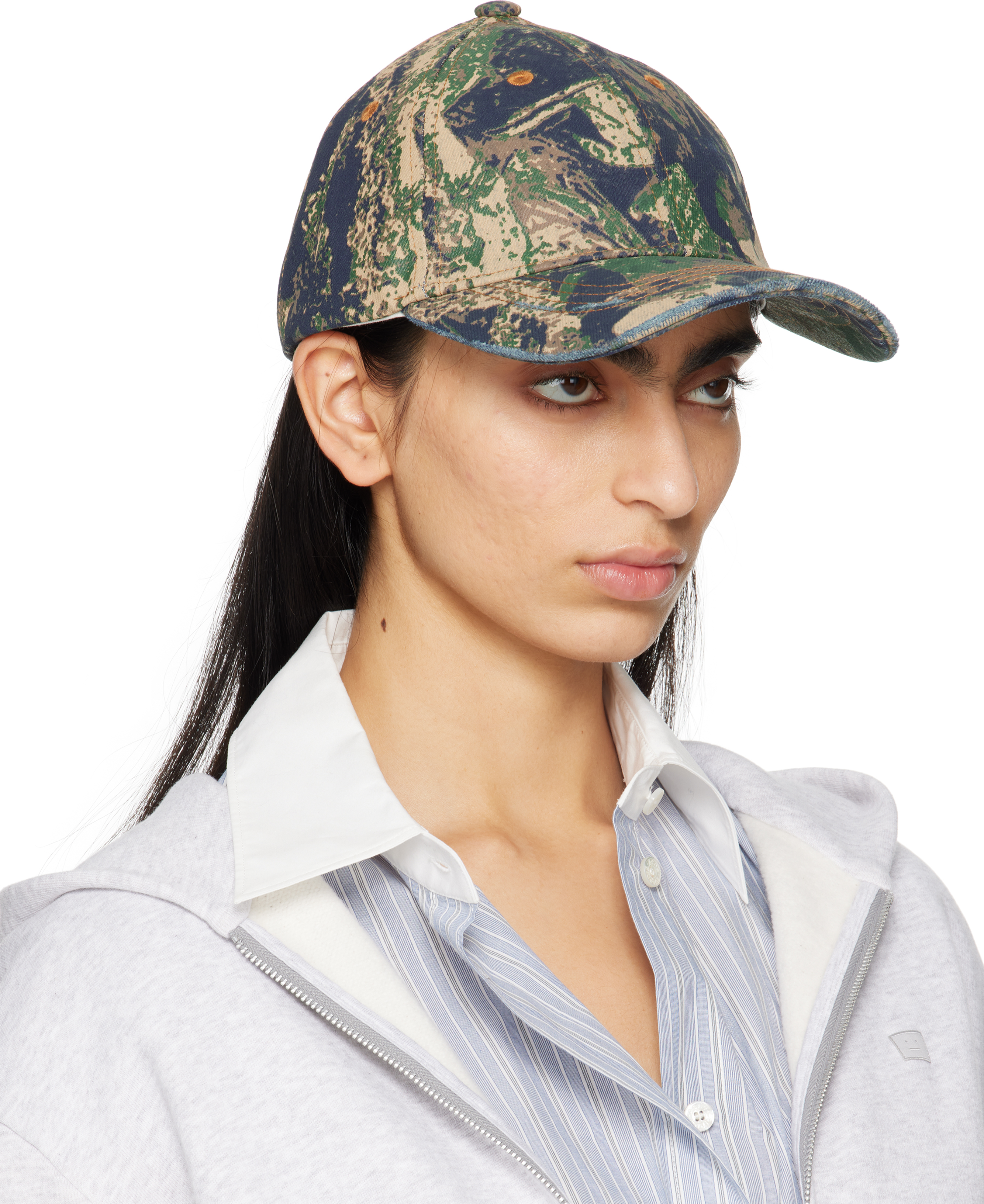 Acne Studios Cotton Ripstop Baseball Cap In 700 Brown