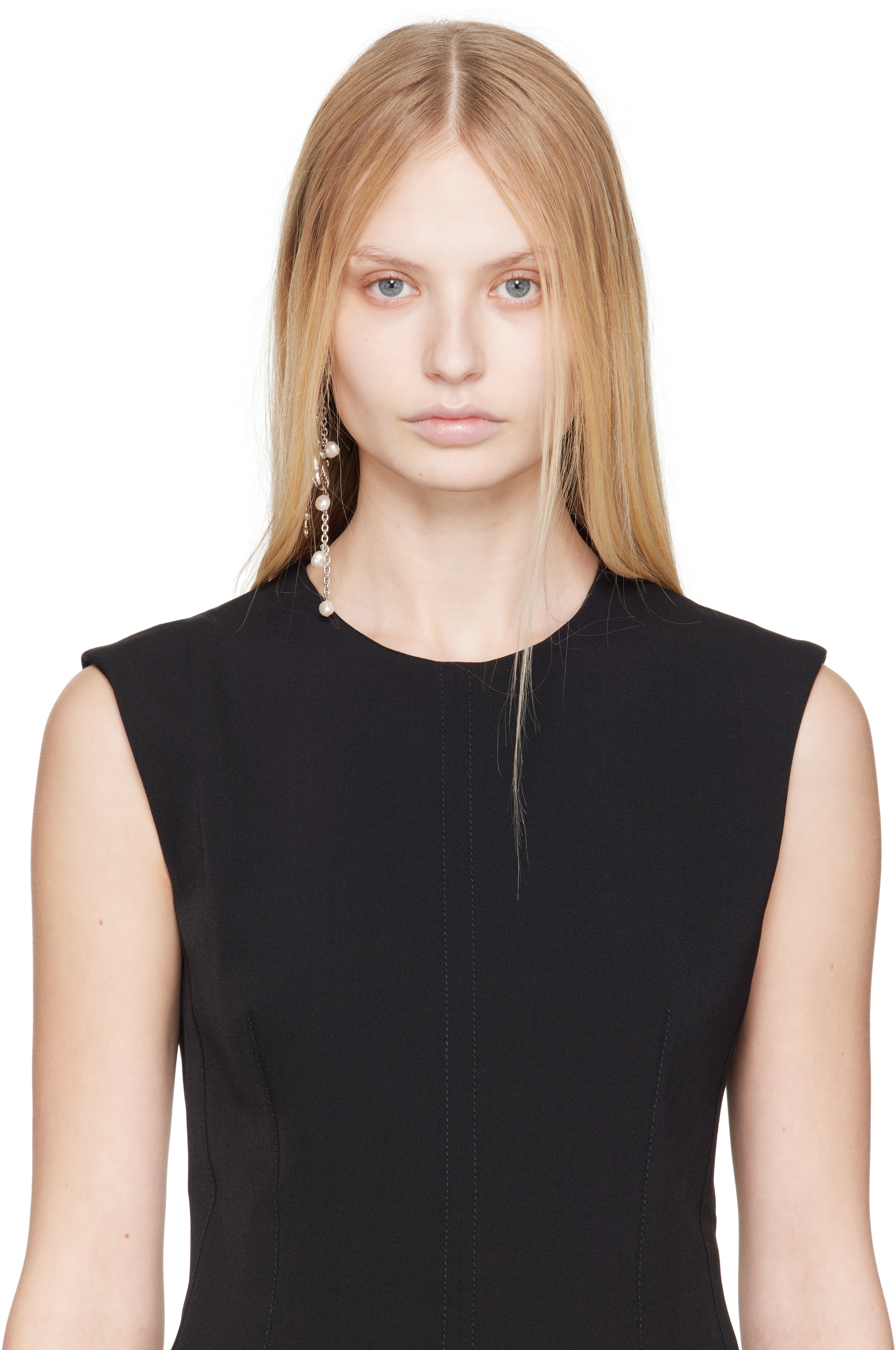 Acne Studios Silver Claw Charm Single Earring In Aae Silver