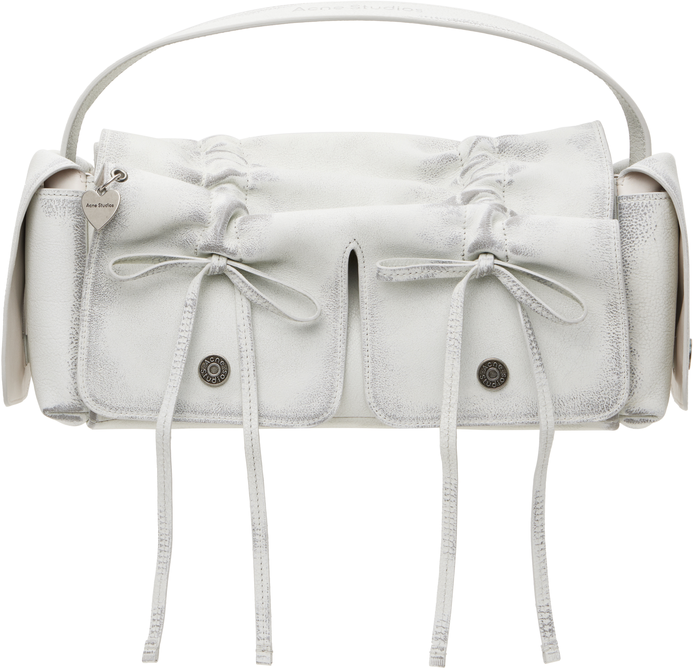 Acne Studios: White Multipocket Bag | SSENSE