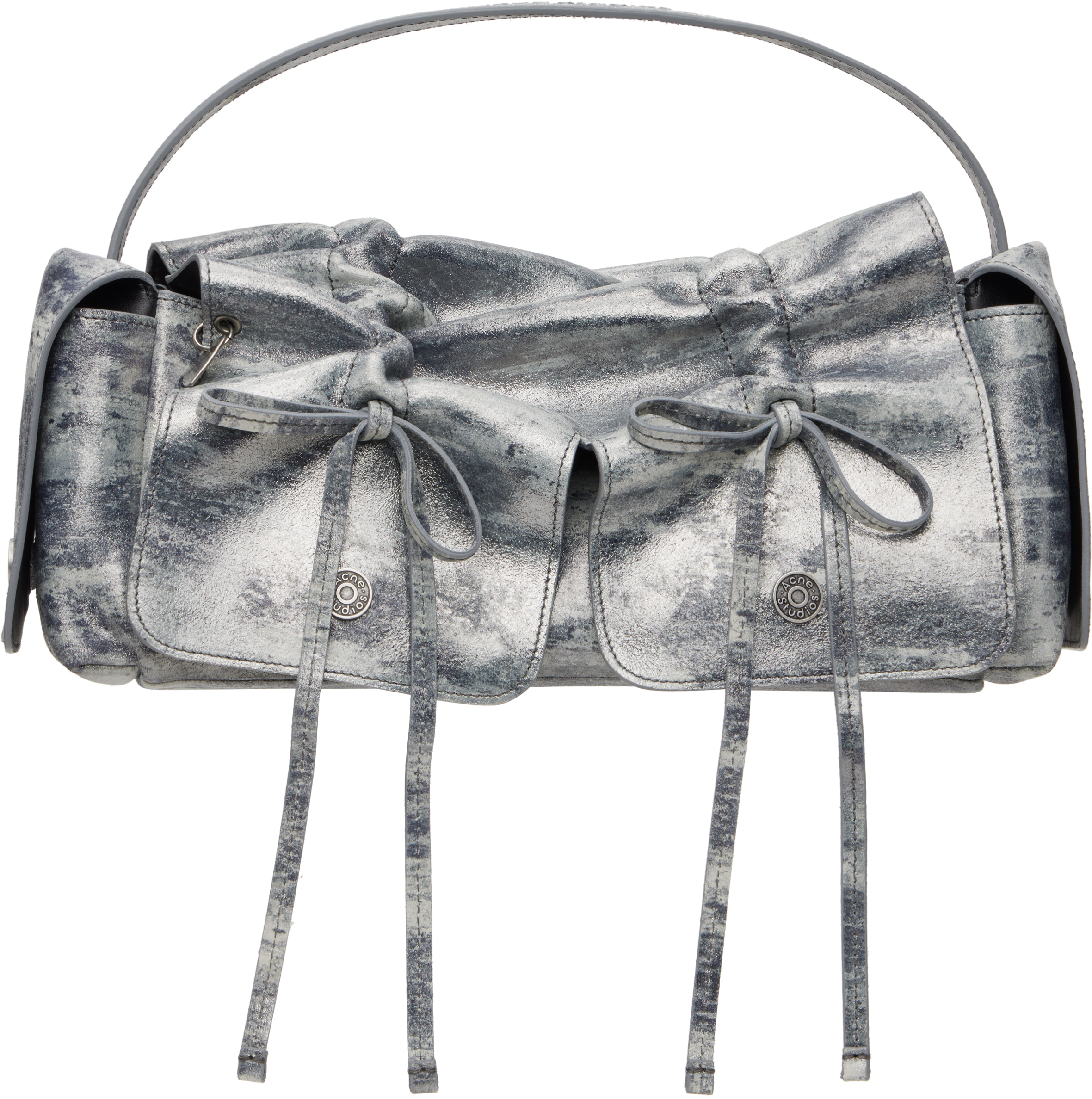 Acne Studios: Gray Multipocket Bag | SSENSE