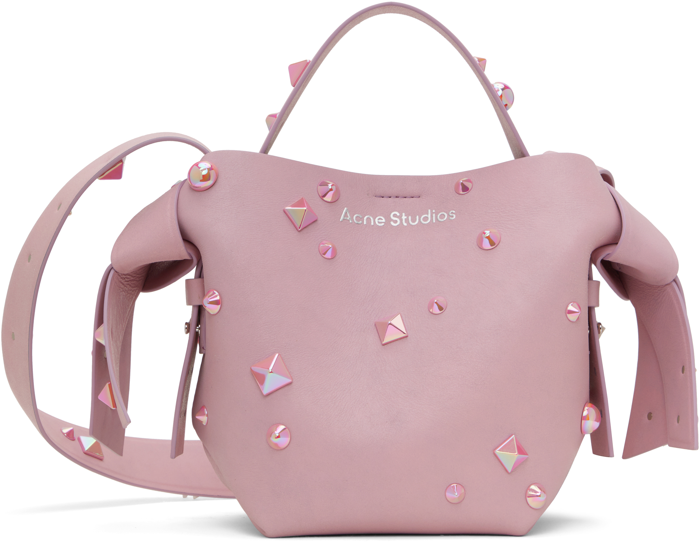 【Acne Studios】ピンク ミニ Musubi ショルダーバッグ Acne Studios - Musubi mini shoulder bag - Salmon pink