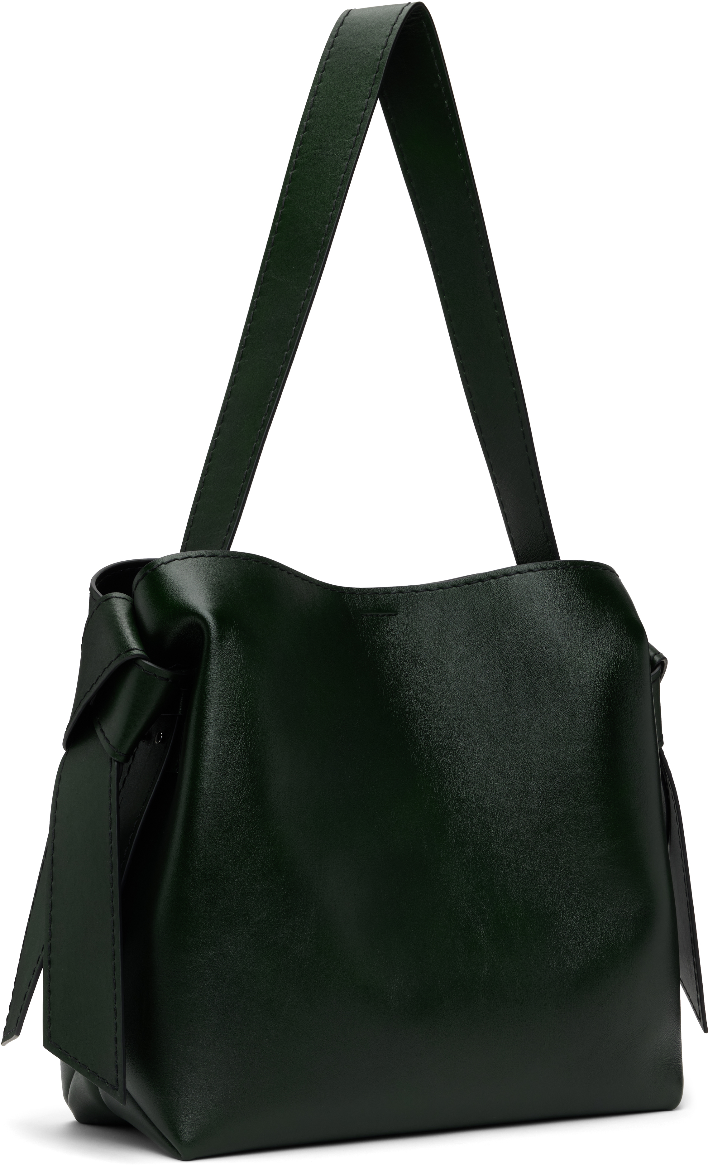 Acne Studios Green Musubi Midi Shoulder Bag In Ab7 Olive Green