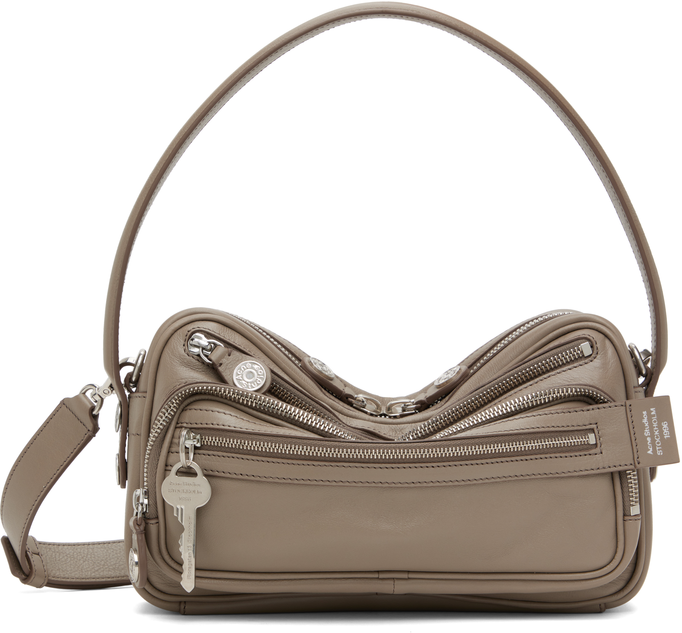Acne Studios Taupe Camero Party Shoulder Bag In Cgz Taupe Beige