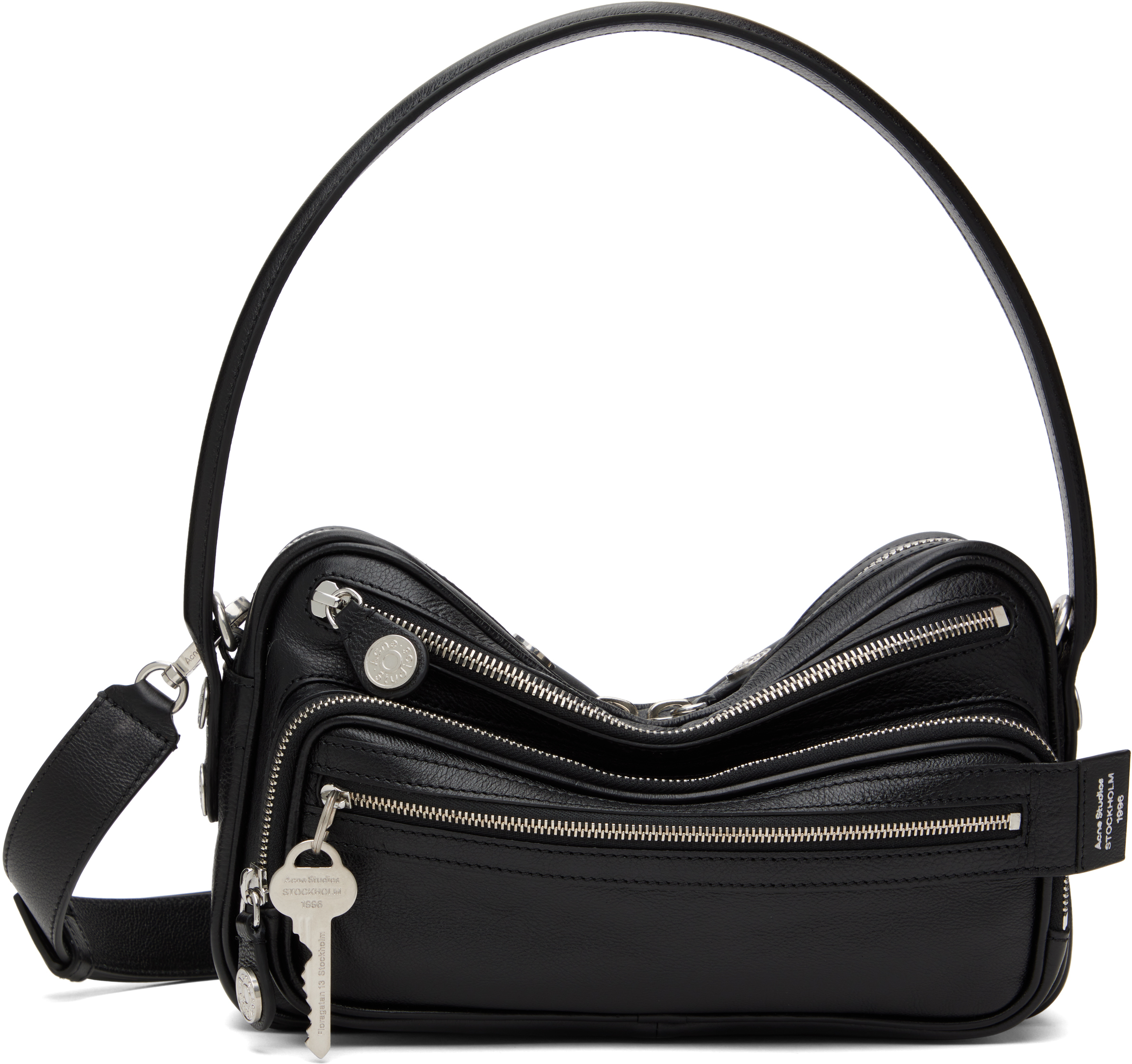 ACNE STUDIOS BLACK CAMERO PARTY SHOULDER BAG