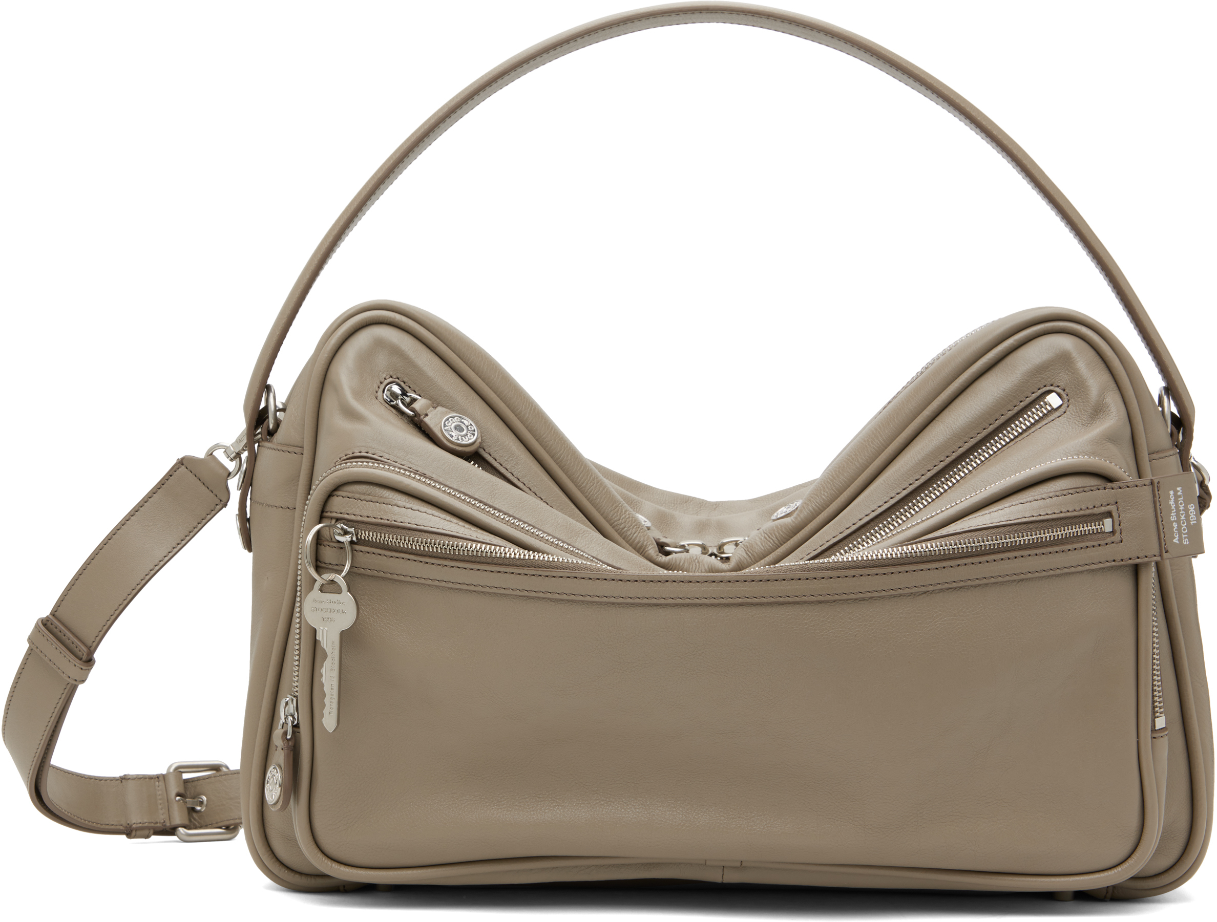 Acne Studios Taupe Camero Camera Shoulder Bag In Cgz Taupe Beige