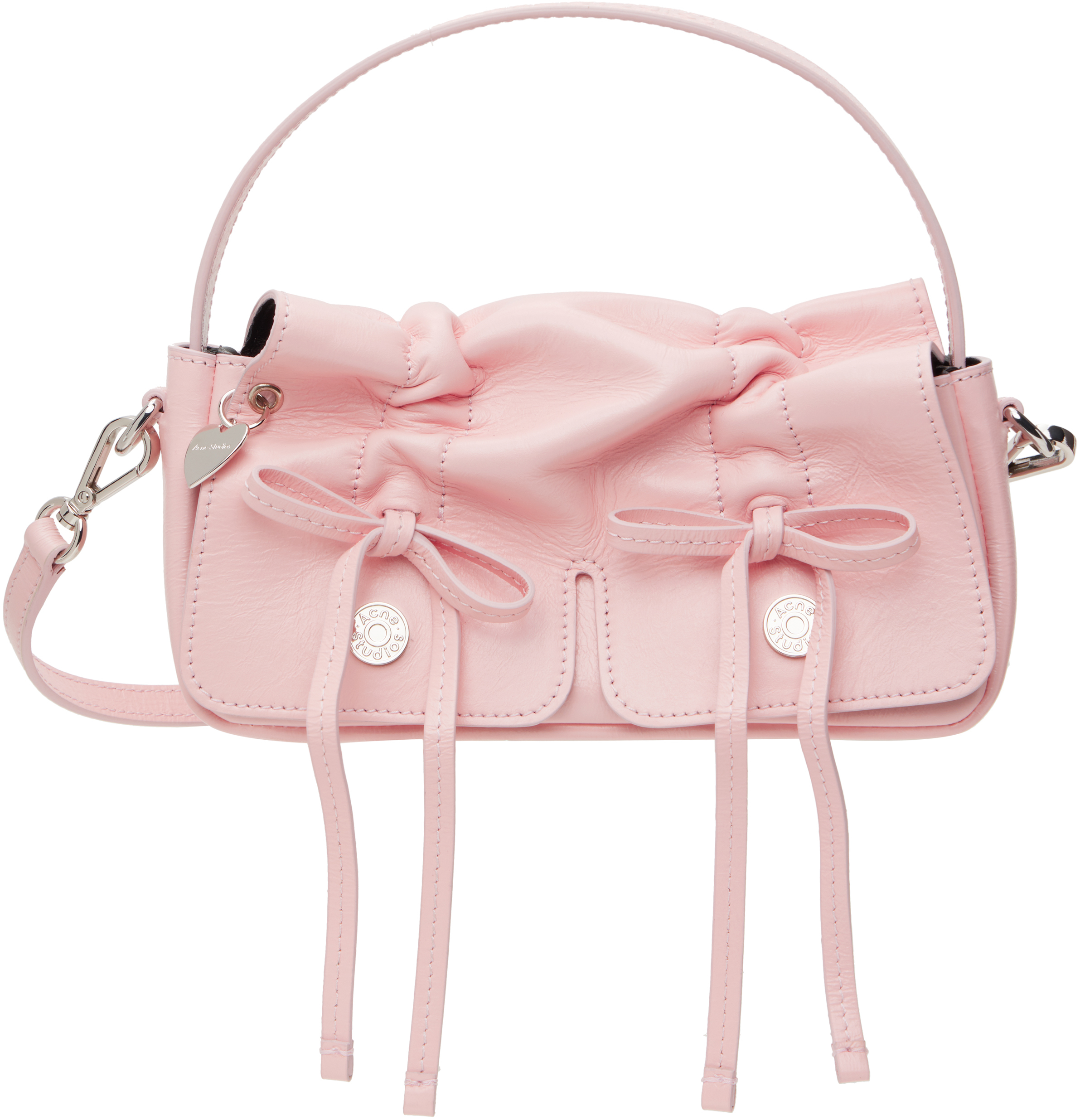 Pink Multipocket Micro Bag by Acne Studios on Sale