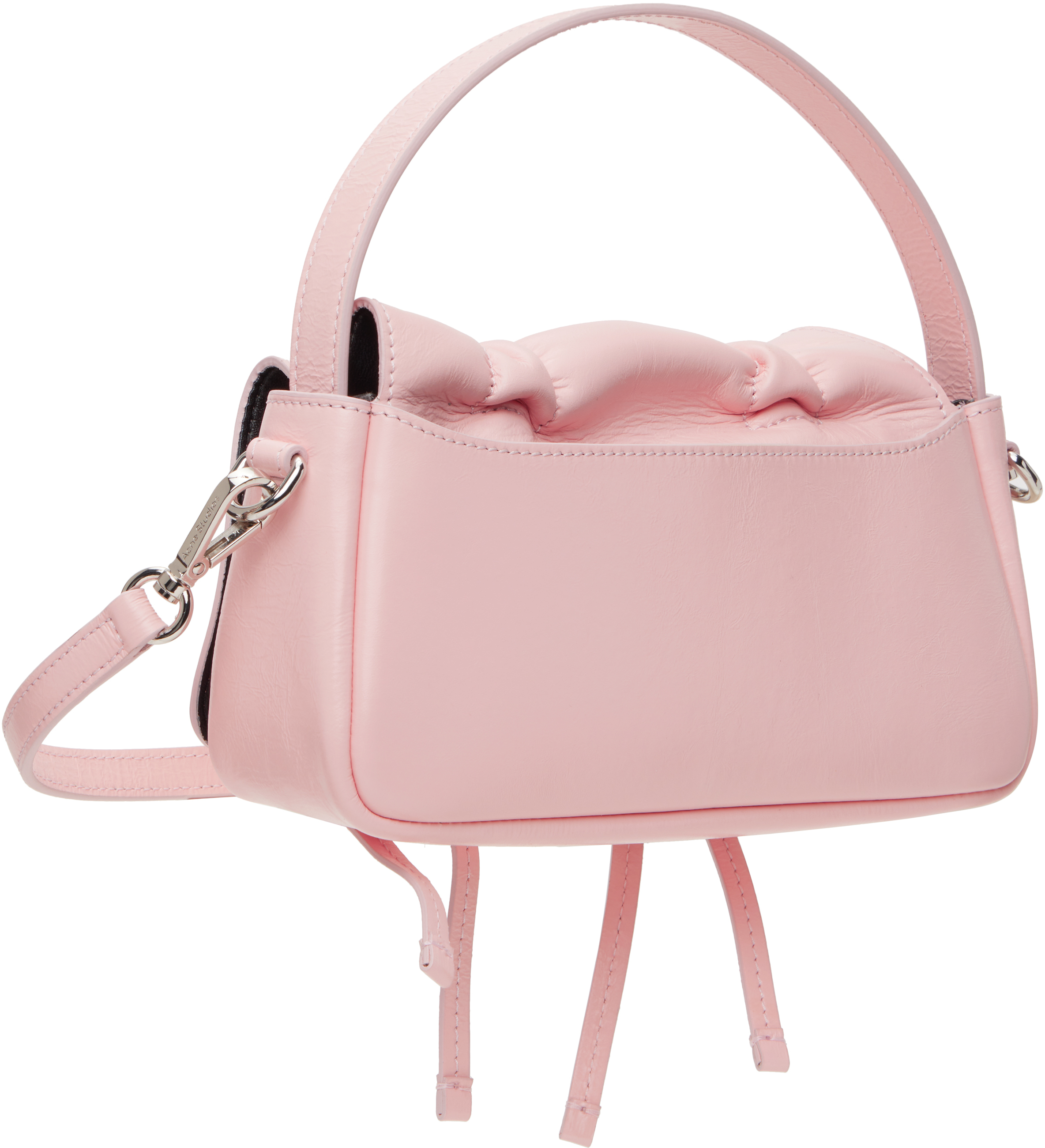 Acne Studios Pink Multipocket Micro Bag In Ad5 Powder Pink