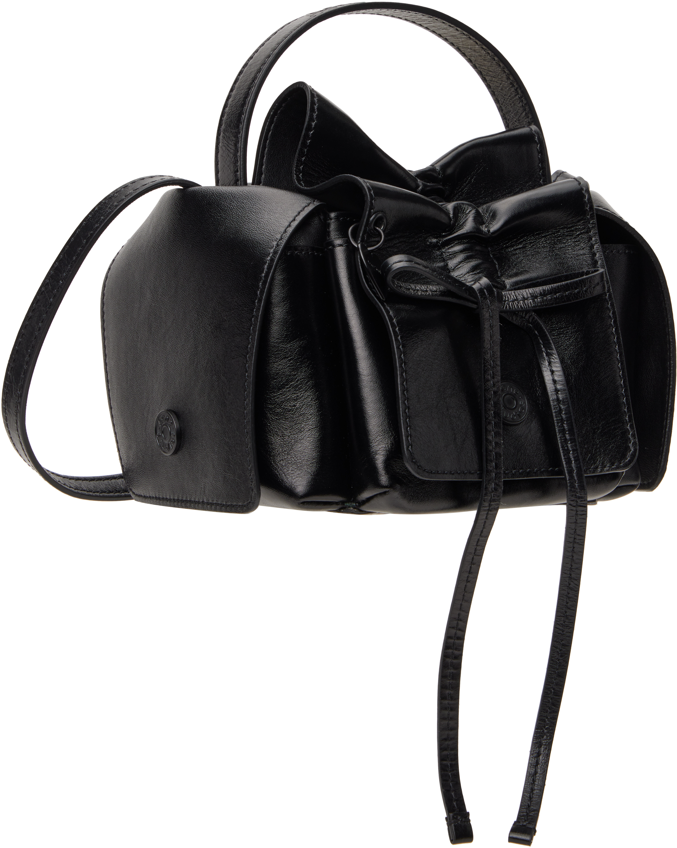 Acne Studios Multipocket Mini Shoulder Bag In 900 Black